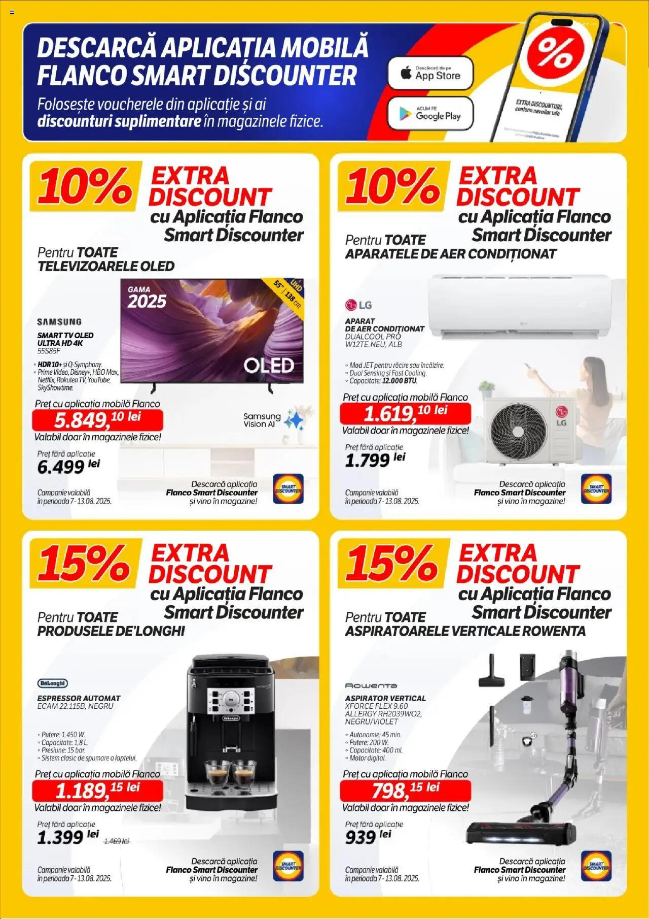 Catalog Flanco 7 - 12 August 2025 | Pagina 2 | Produse: Espressor, Aer Condiționat, Aspirator