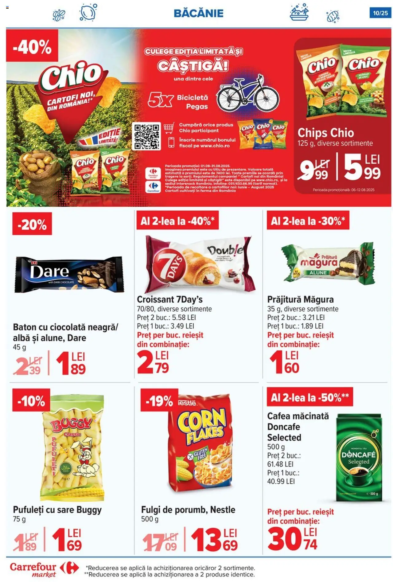 Catalog Carrefour 6 - 11 August 2025 | Pagina 10 | Produse: Cremă, Fulgi, Ceapă, Sare