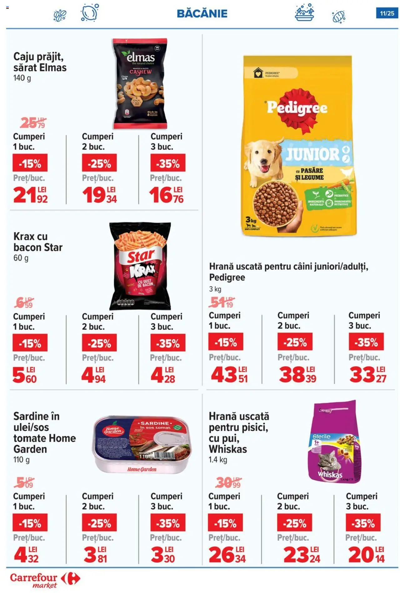 Catalog Carrefour 6 - 11 August 2025 | Pagina 11 | Produse: Bacon, Caju, Legume, Sos