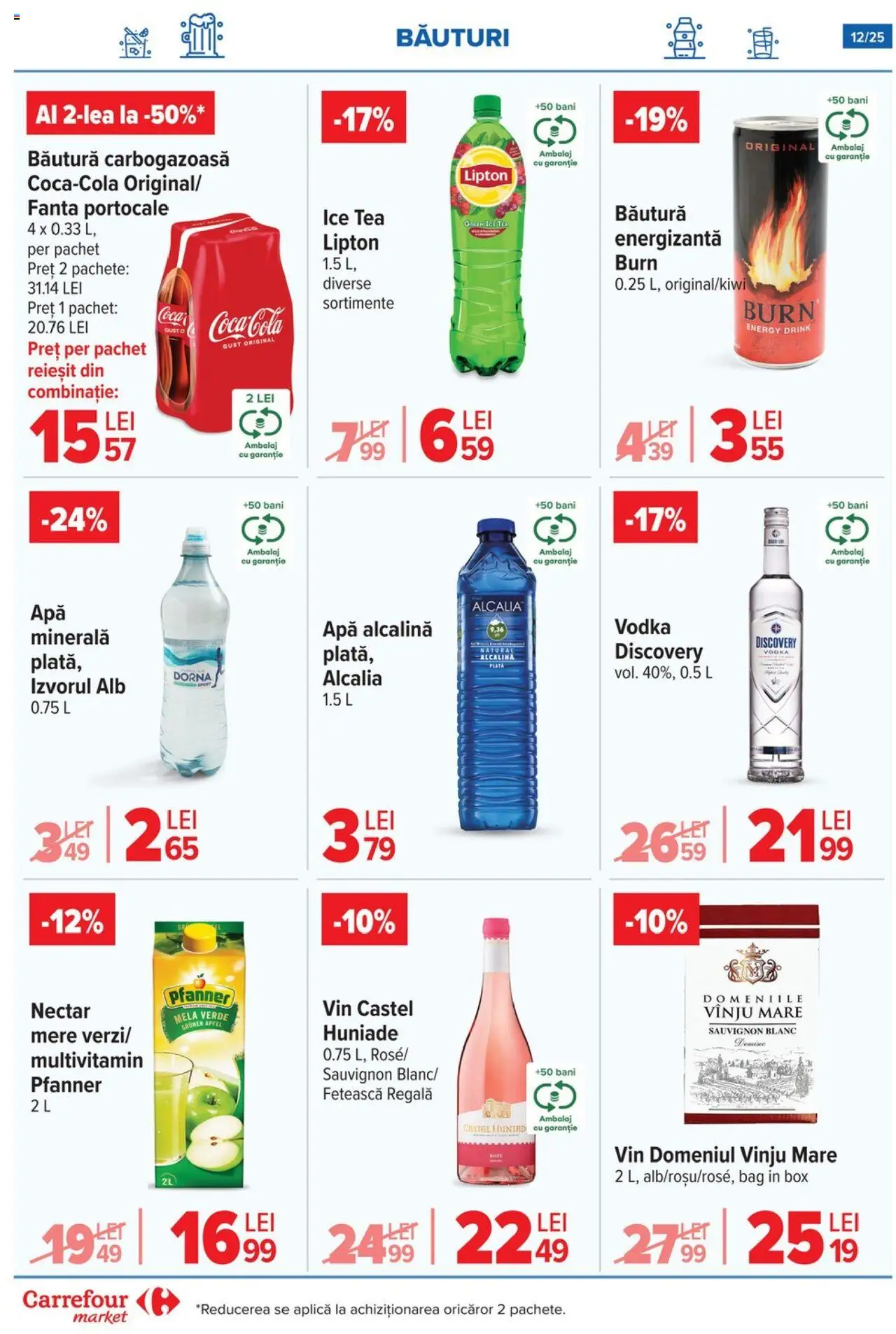Catalog Carrefour 6 - 11 August 2025 | Pagina 12 | Produse: Amerikan servis, Mere, Portocale, Ice tea