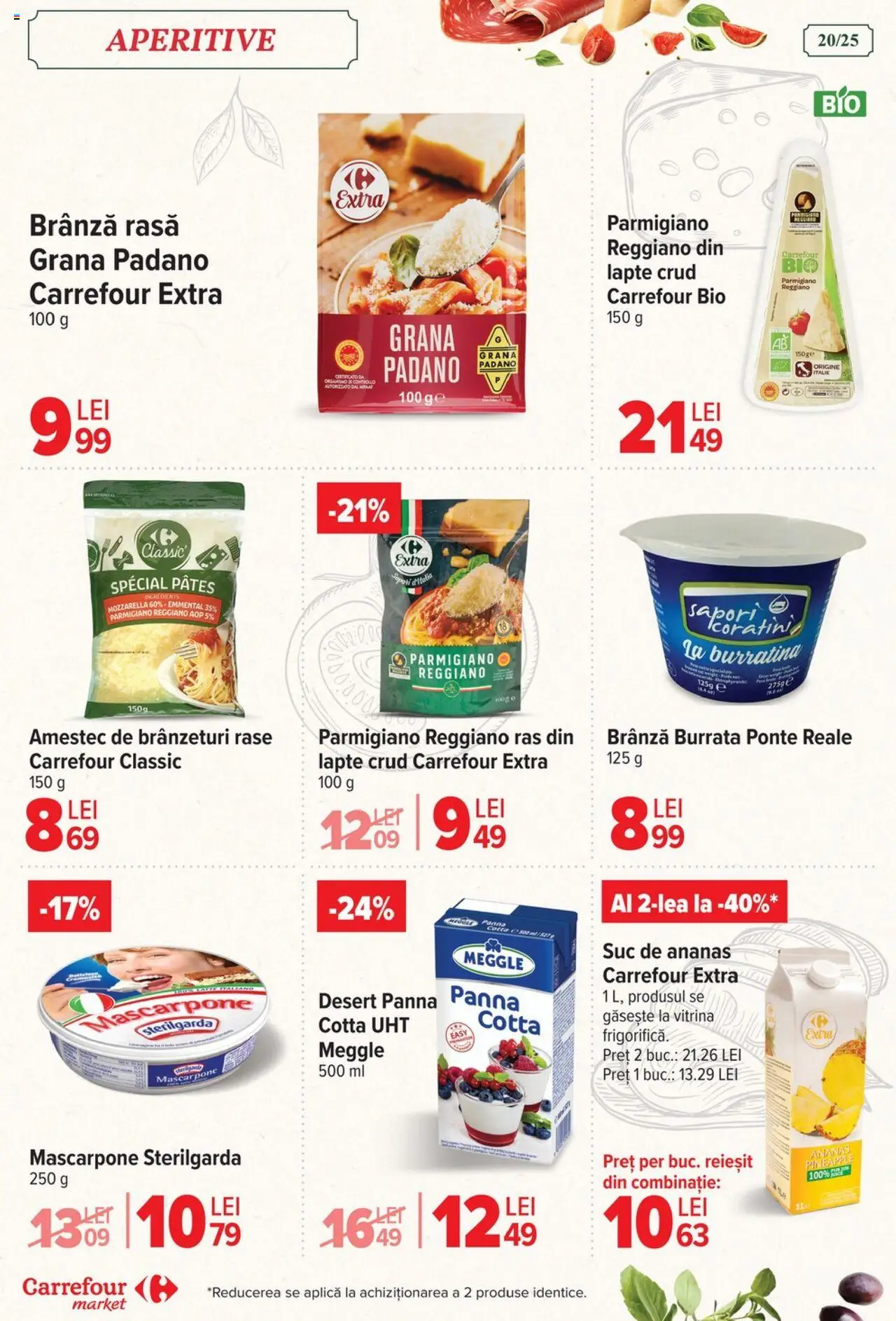 Catalog Carrefour 6 - 11 August 2025 | Pagina 21 | Produse: Lapte, Brânză, Ananas, Mascarpone