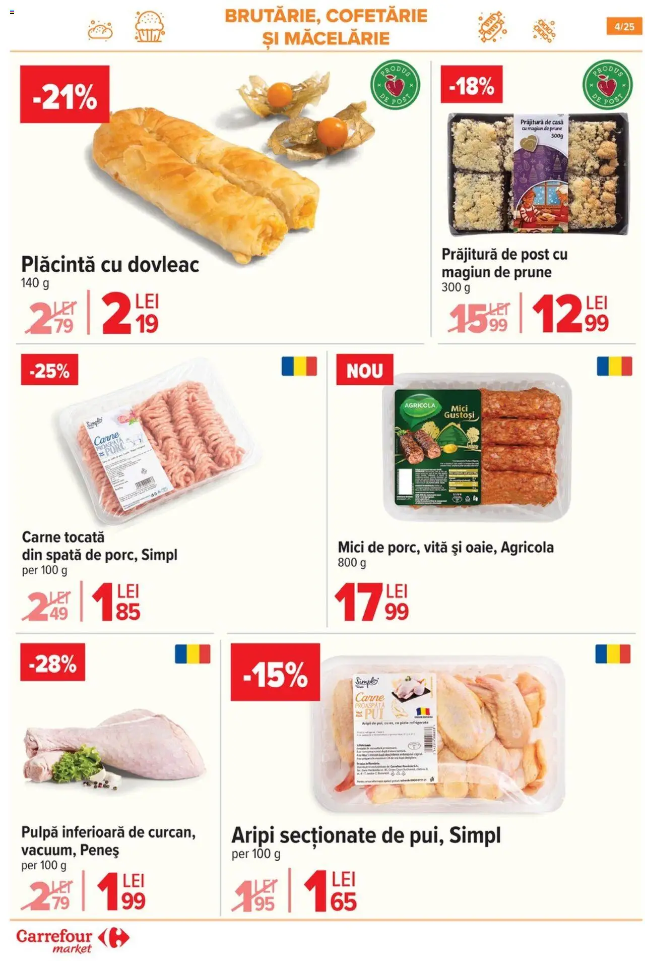 Catalog Carrefour 6 - 11 August 2025 | Pagina 4 | Produse: Dovleac, Hacıyatmaz Kedi Oyuncağı, Prune, Carne tocată
