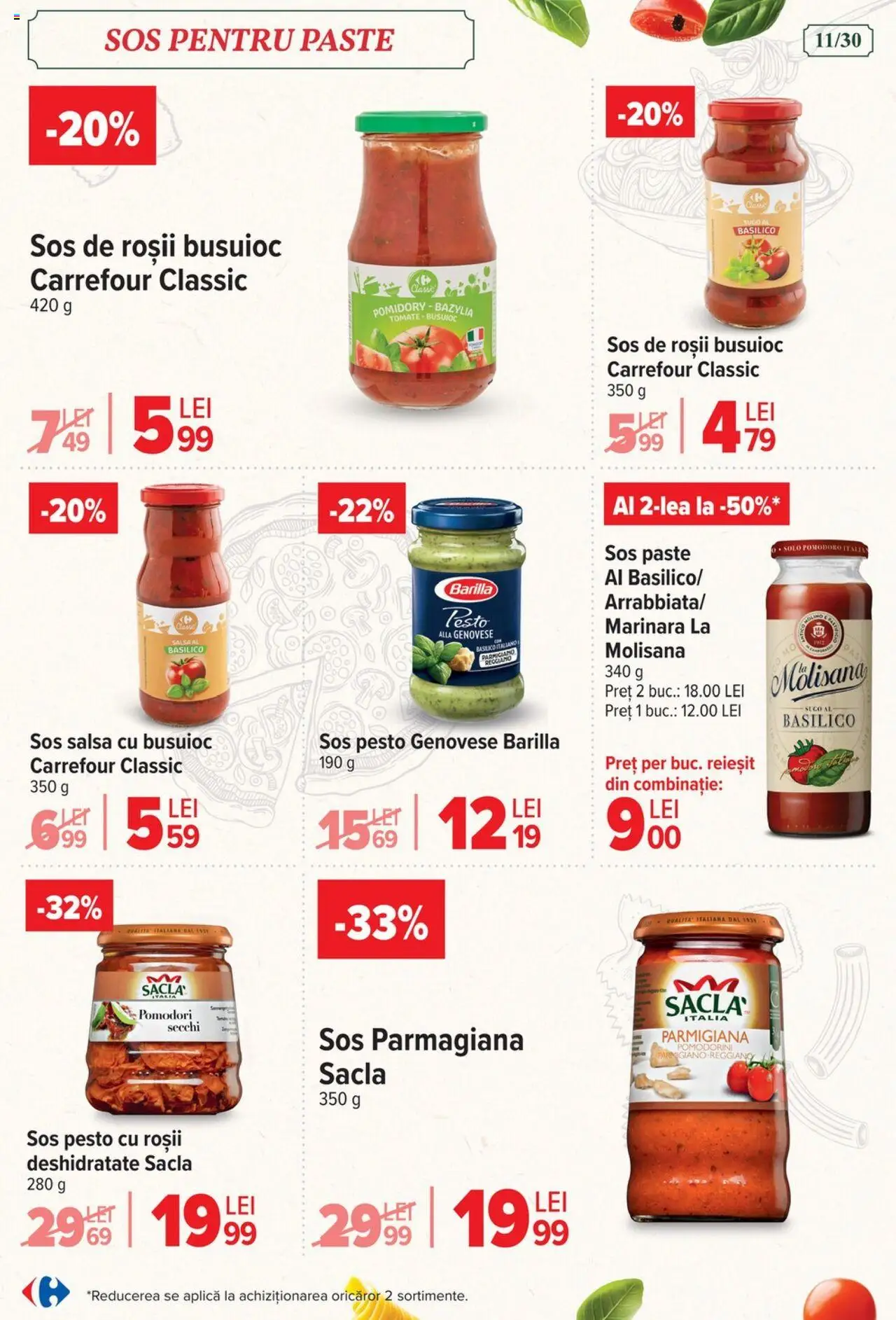 Catalog Carrefour 6 - 18 August 2025 | Pagina 11 | Produse: Brokoli, Roșii, Paste, Sos