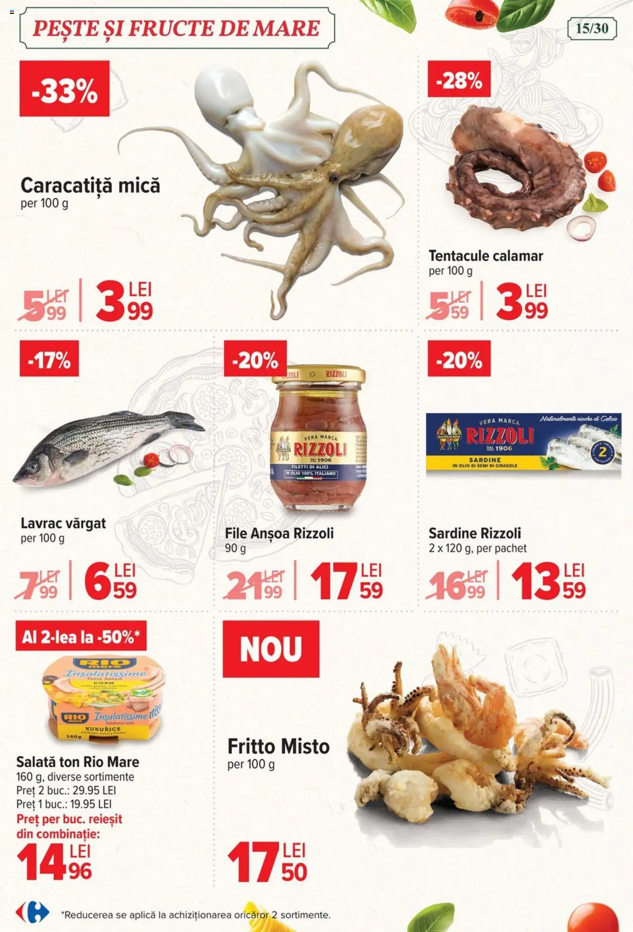 Catalog Carrefour 6 - 18 August 2025 | Pagina 15 | Produse: Pește, Salată, Fructe, Fructe De Mare