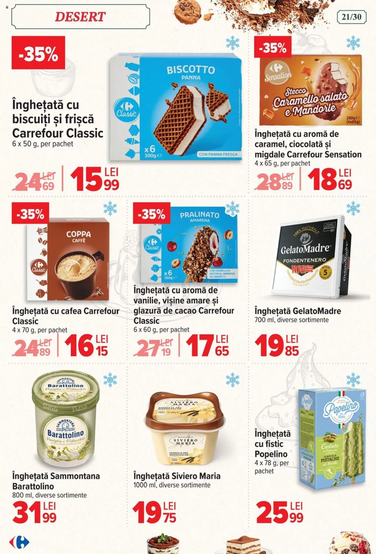 Catalog Carrefour 6 - 18 August 2025 | Pagina 21 | Produse: Ciocolată, Fistic, Cacao, Înghețată