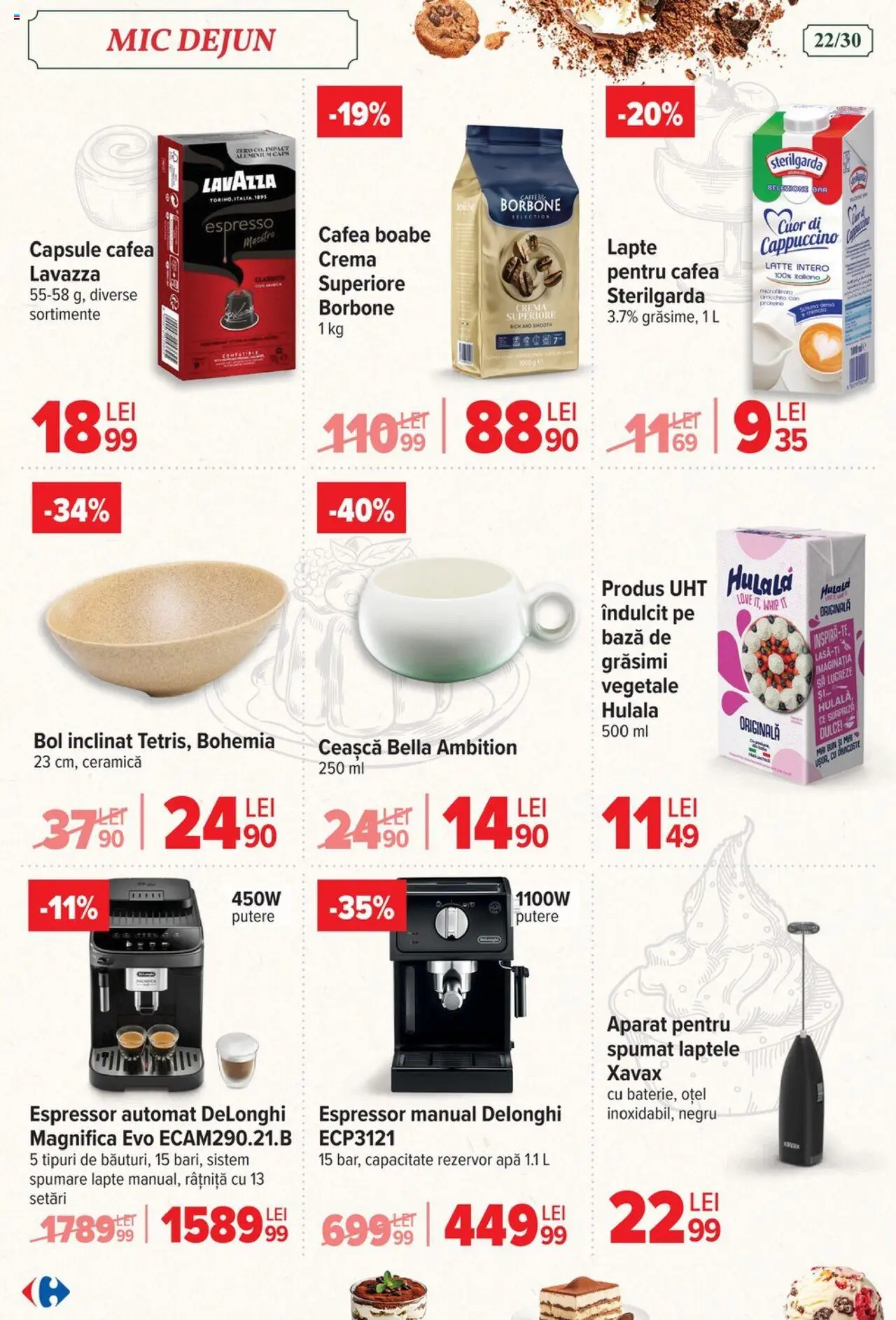 Catalog Carrefour 6 - 18 August 2025 | Pagina 22 | Produse: Lapte, Cremă, Cafea, Apă