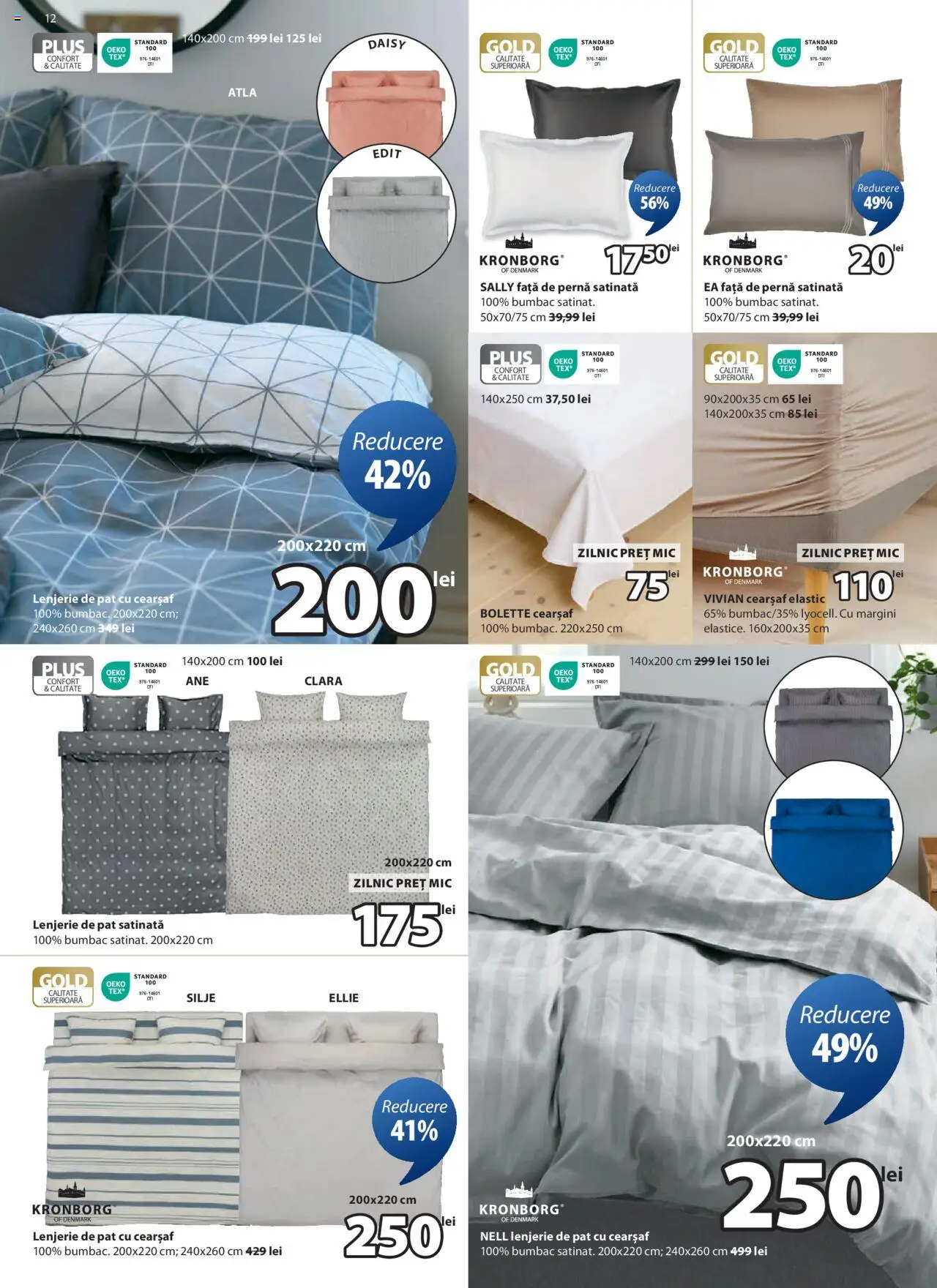 Catalog JYSK 4 - 25 August 2025 | Pagina 12 | Produse: Pat, Lenjerie de pat, Pernă, Față de pernă