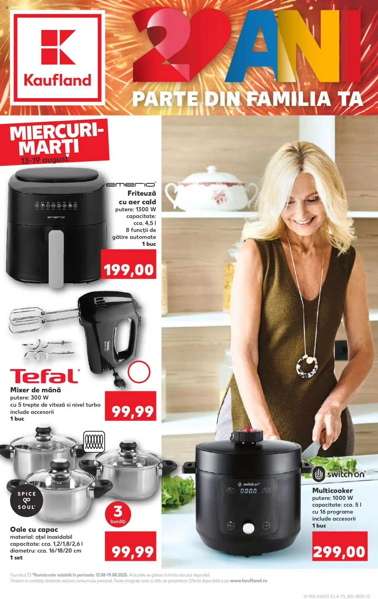 Catalog Kaufland 13 - 18 August 2025 | Pagina 1 | Produse: Ginseng, Mixer, Friteuză