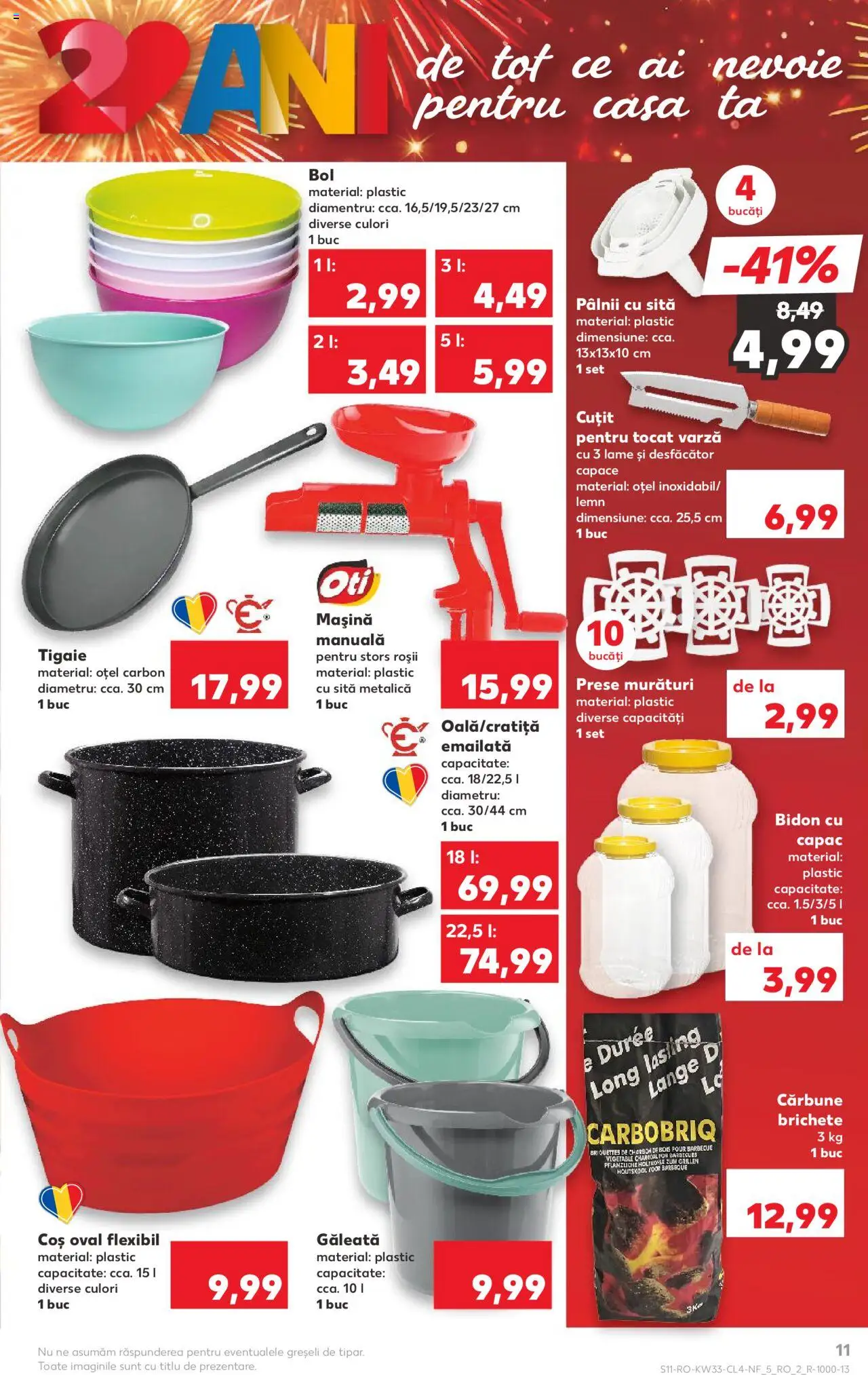 Catalog Kaufland 13 - 18 August 2025 | Pagina 11 | Produse: Tigaie, Bol, Cuțit, Soğanlar