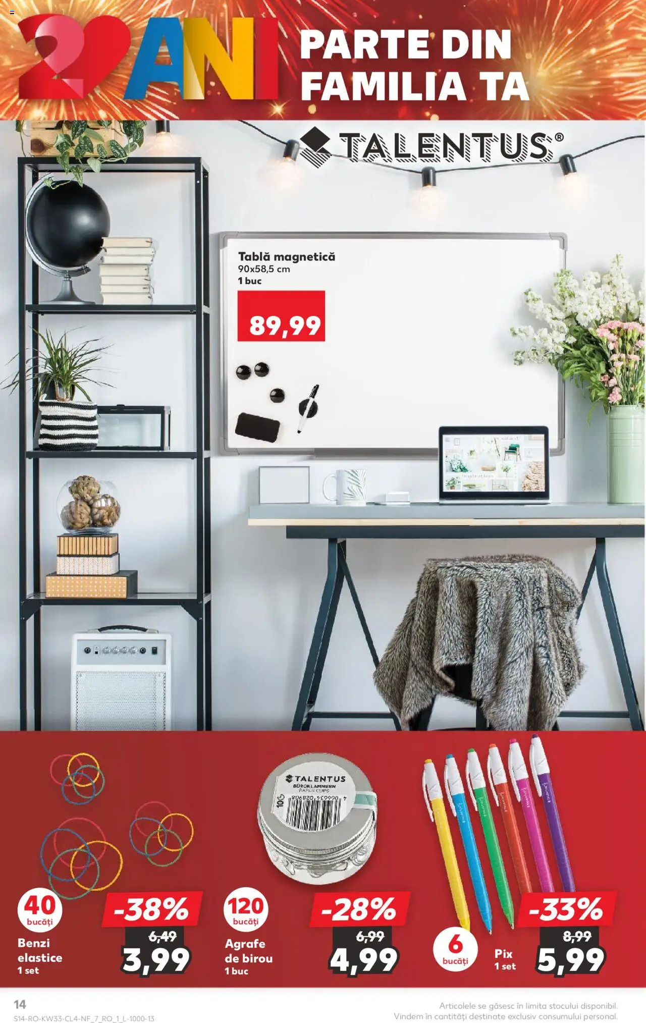 Catalog Kaufland 13 - 18 August 2025 | Pagina 14 | Produse: Çikolatalı gofret, Agrafe, Tablă