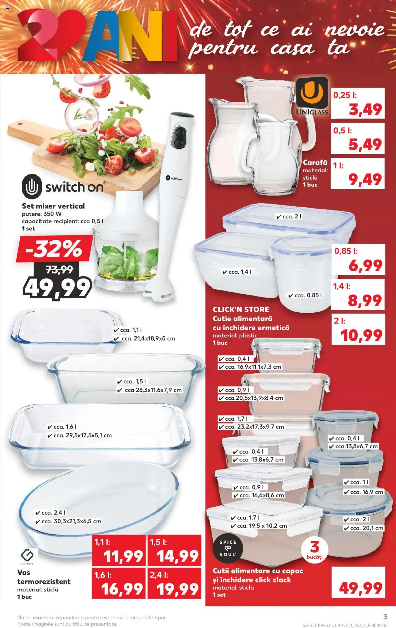 Catalog Kaufland 13 - 18 August 2025 | Pagina 3 | Produse: Mixer, Cutie, Carafă