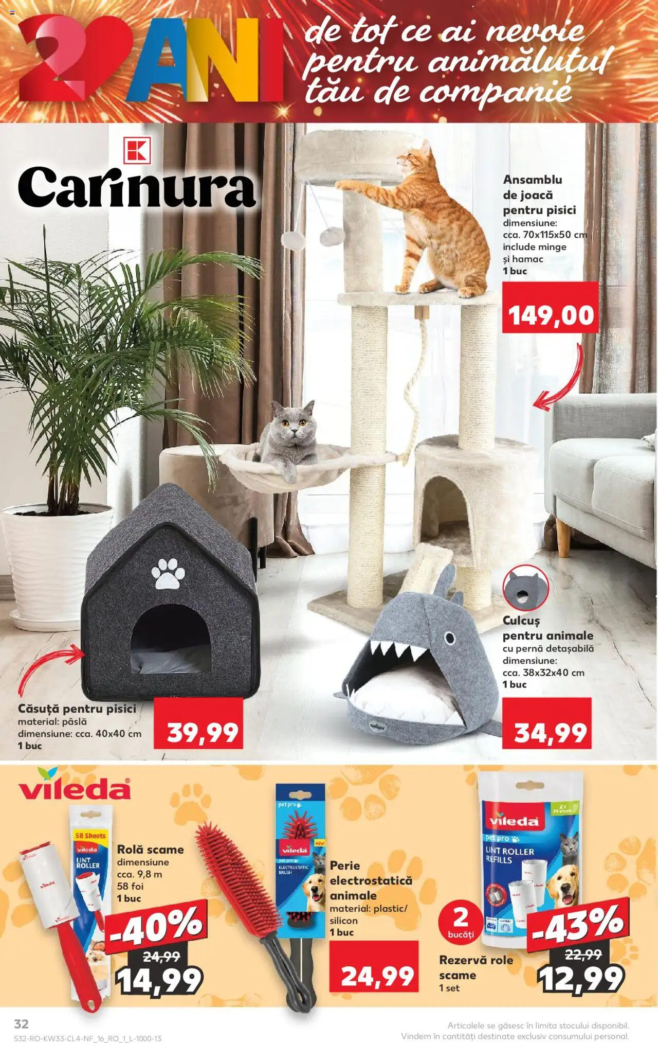 Catalog Kaufland 13 - 18 August 2025 | Pagina 32 | Produse: Hamac, Pernă, Role, Perie