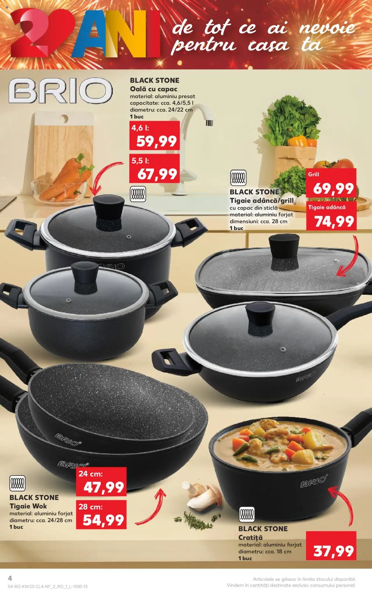 Catalog Kaufland 13 - 18 August 2025 | Pagina 4 | Produse: Tigaie, Cratiță, Grill, Oală