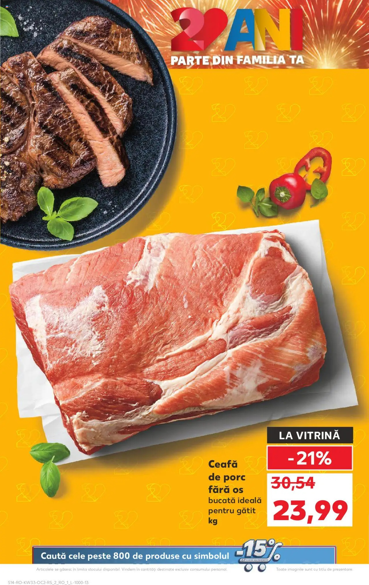 Catalog Kaufland 13 - 18 August 2025 | Pagina 14 | Produse: Keçeli kalem, Vitrină, Pește