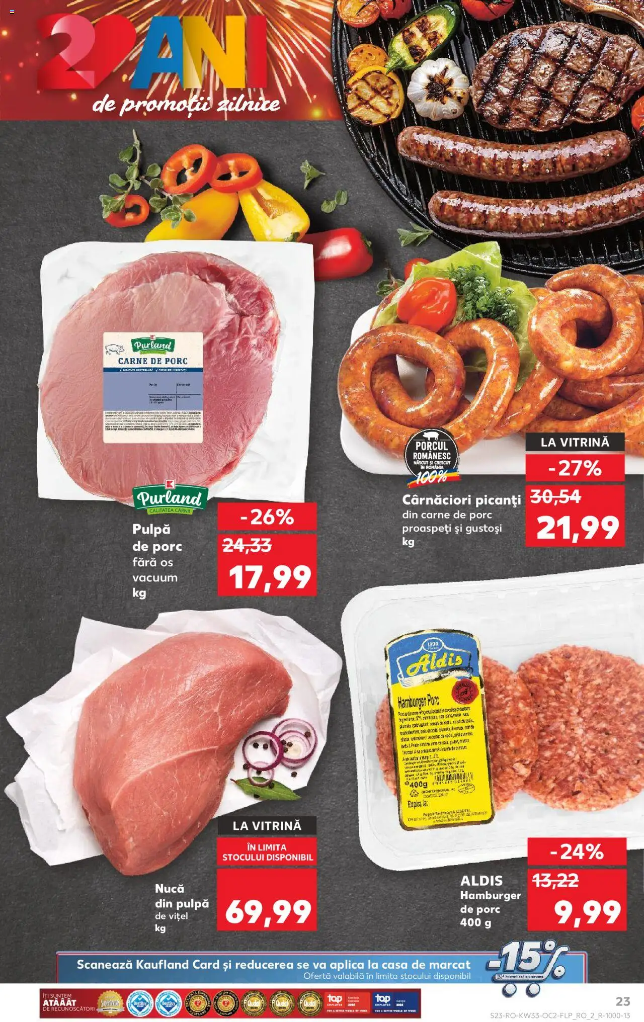 Catalog Kaufland 13 - 18 August 2025 | Pagina 23 | Produse: Vitrină, Carne De Porc