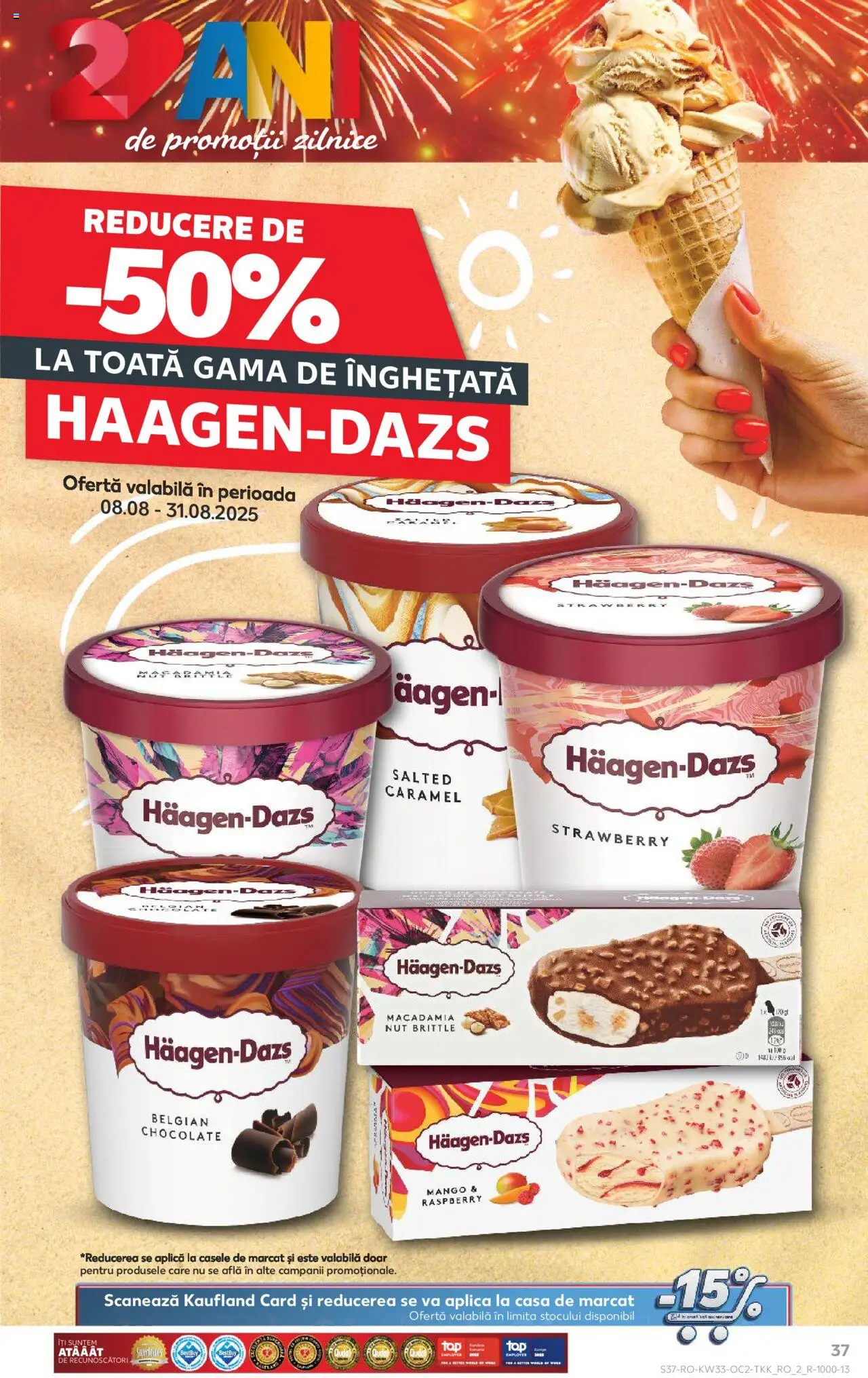 Catalog Kaufland 13 - 18 August 2025 | Pagina 37 | Produse: Înghețată, Mango