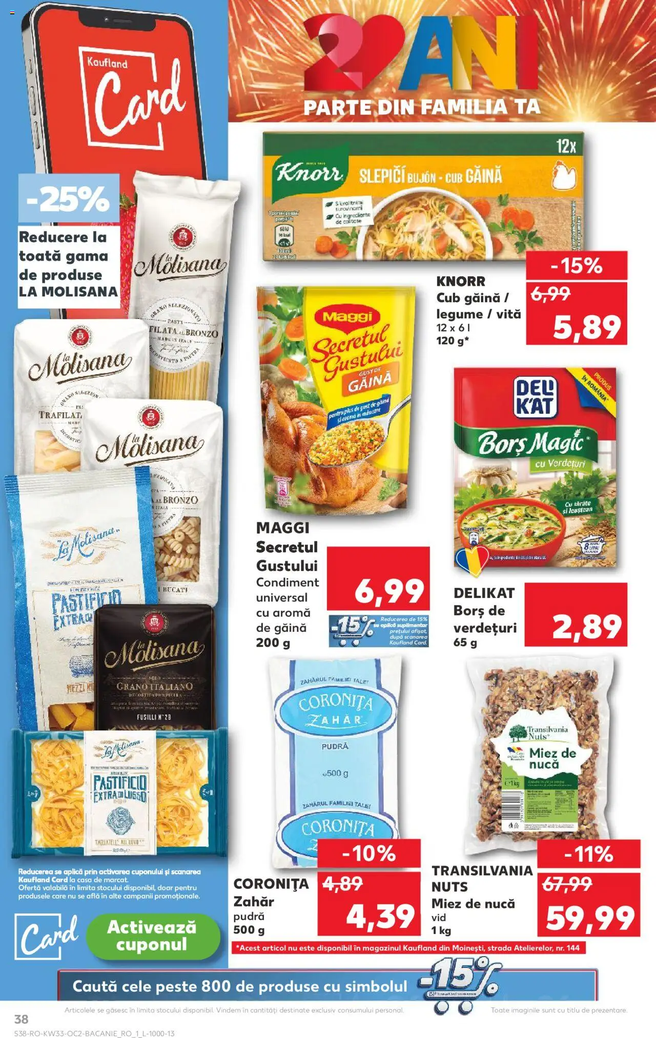 Catalog Kaufland 13 - 18 August 2025 | Pagina 38 | Produse: Borș, Pudră, Legume, Zahăr