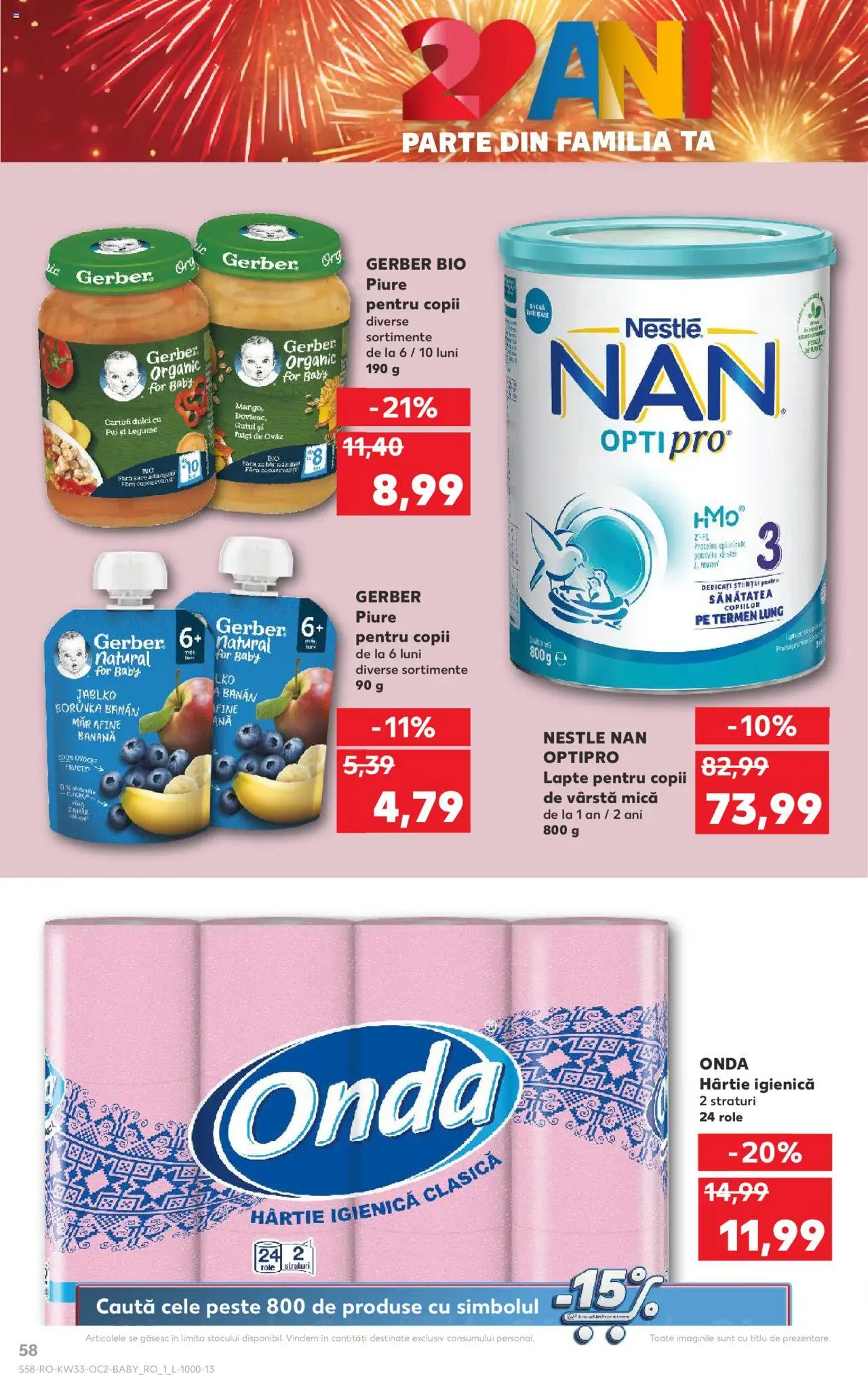 Catalog Kaufland 13 - 18 August 2025 | Pagina 58 | Produse: Afine, Hacıyatmaz Kedi Oyuncağı, Cartofi, Legume