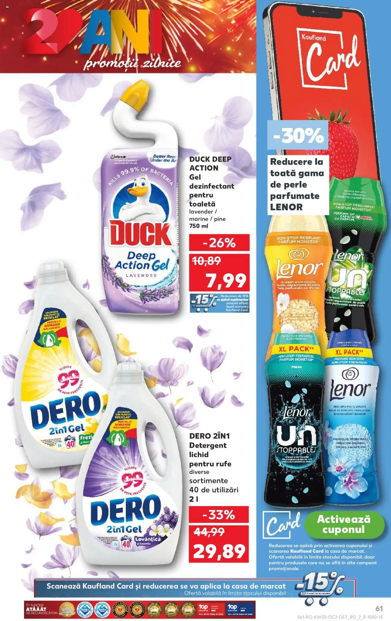 Catalog Kaufland 13 - 18 August 2025 | Pagina 61 | Produse: Pară, Toaletă, Detergent, Gel dezinfectant