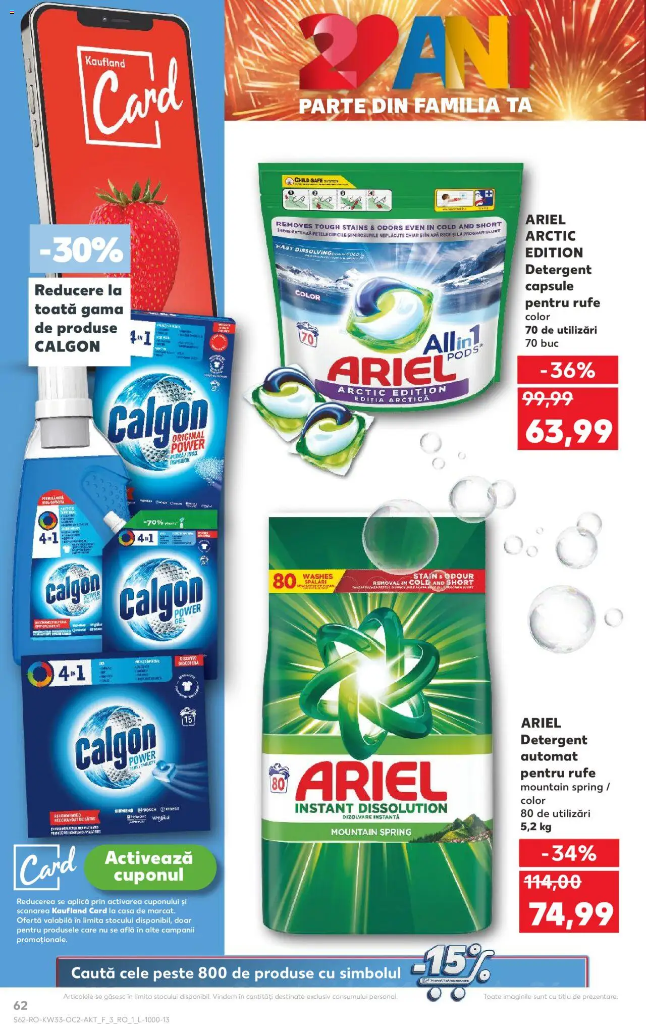 Catalog Kaufland 13 - 18 August 2025 | Pagina 62 | Produse: Kedi Ödül Oyuncakları, Pește, Detergent, Apă