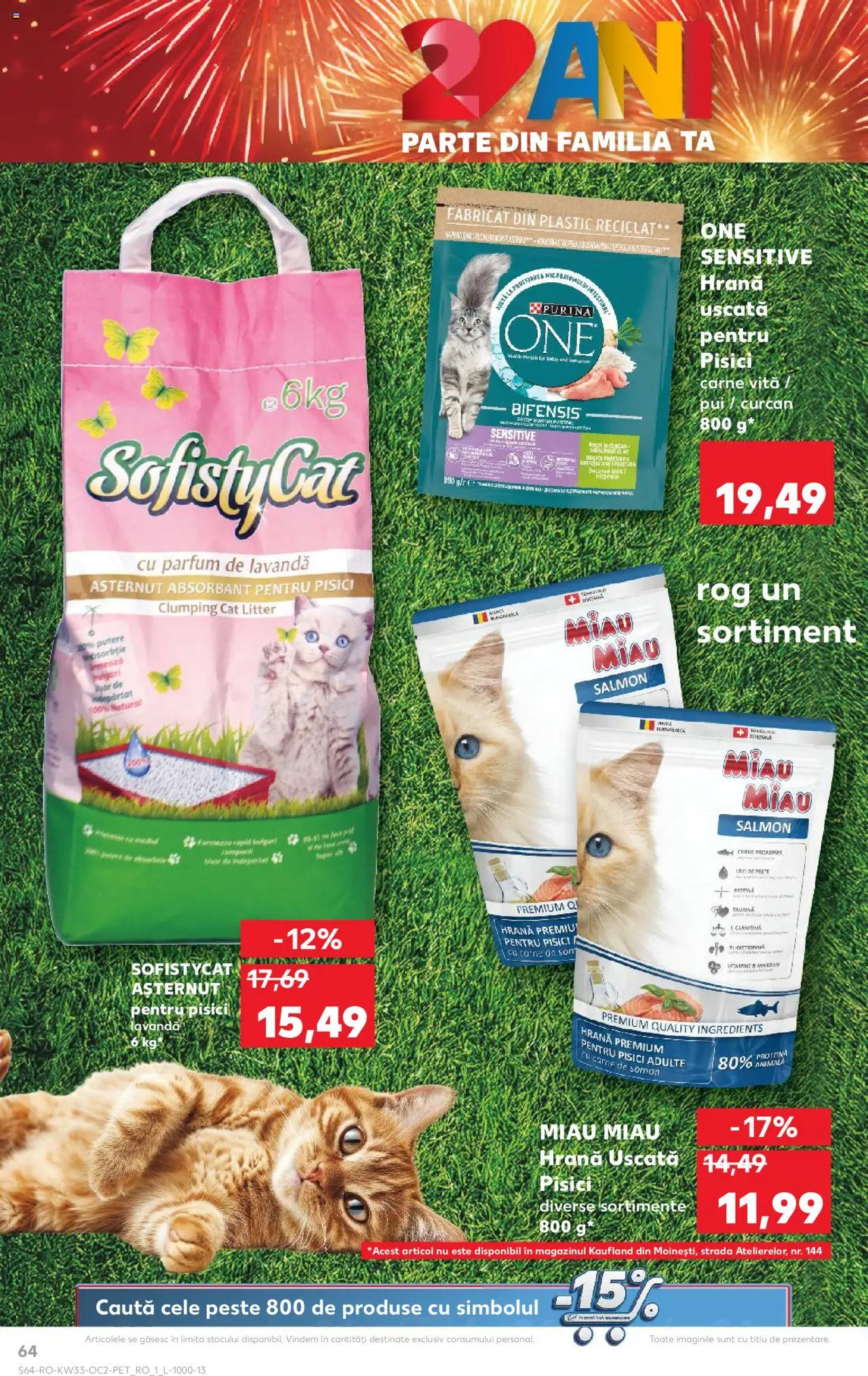 Catalog Kaufland 13 - 18 August 2025 | Pagina 64 | Produse: Hacıyatmaz Kedi Oyuncağı, Parfum, Pește