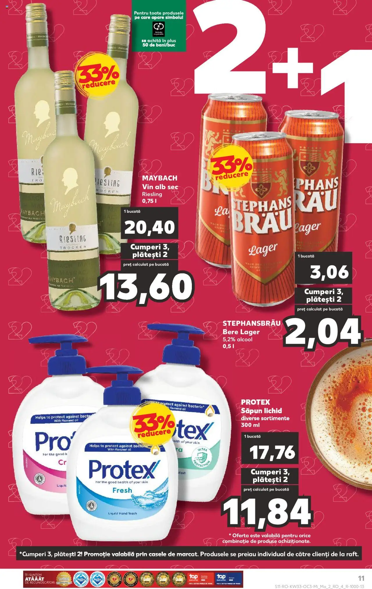 Catalog Kaufland 13 - 18 August 2025 | Pagina 11 | Produse: Vin, Bere, Săpun, Săpun lichid
