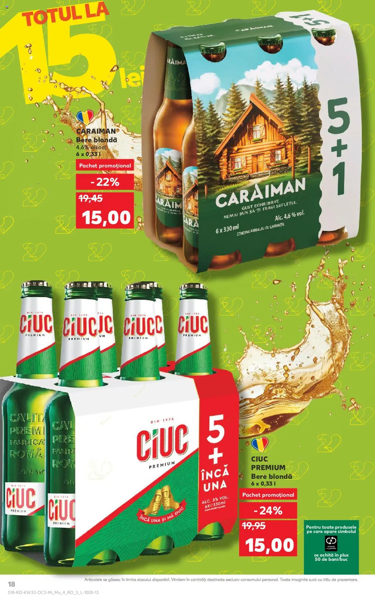 Catalog Kaufland 13 - 18 August 2025 | Pagina 18 | Produse: Bere
