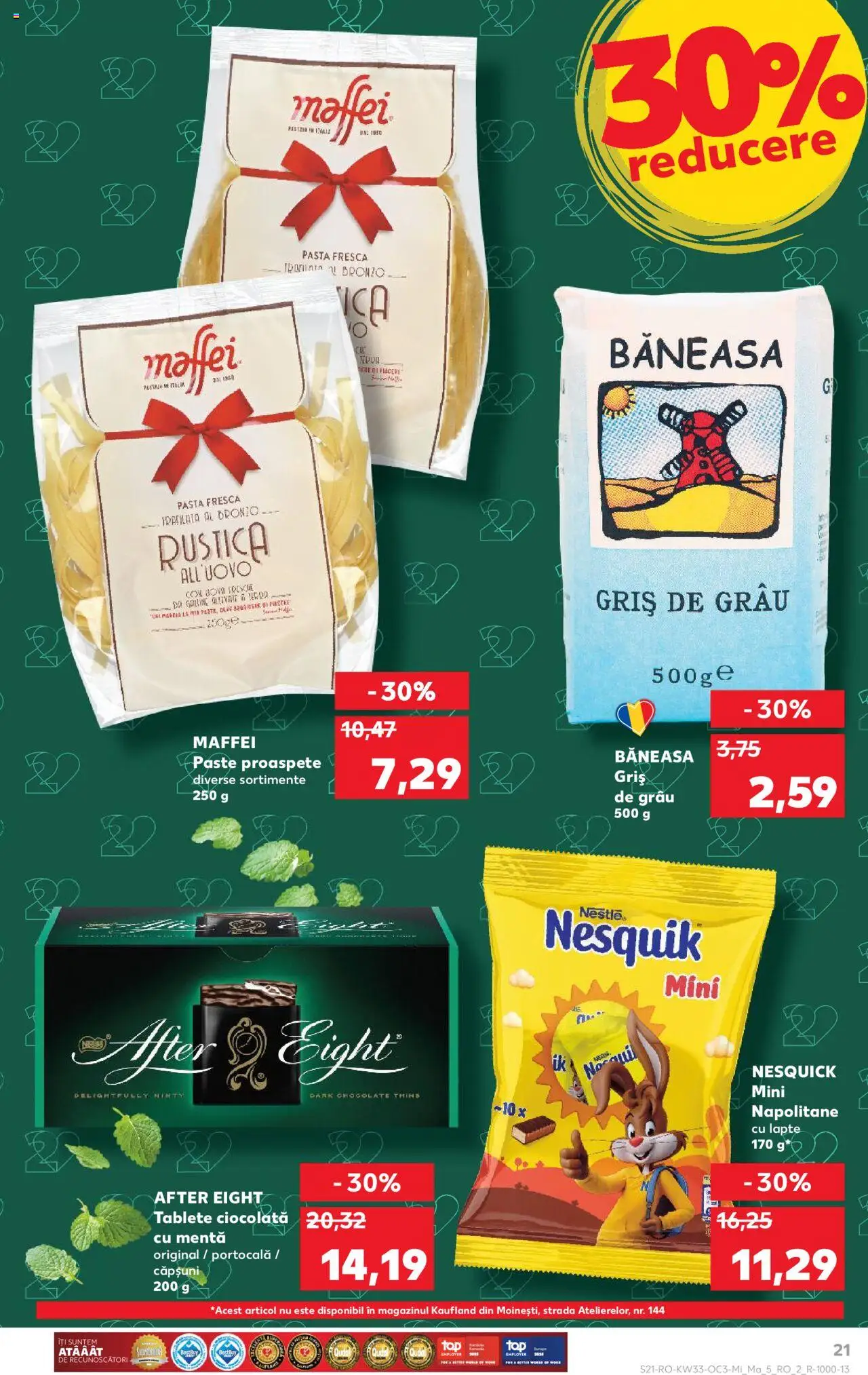 Catalog Kaufland 13 - 18 August 2025 | Pagina 21 | Produse: Napolitane, Ciocolată, Căpșuni, Paste