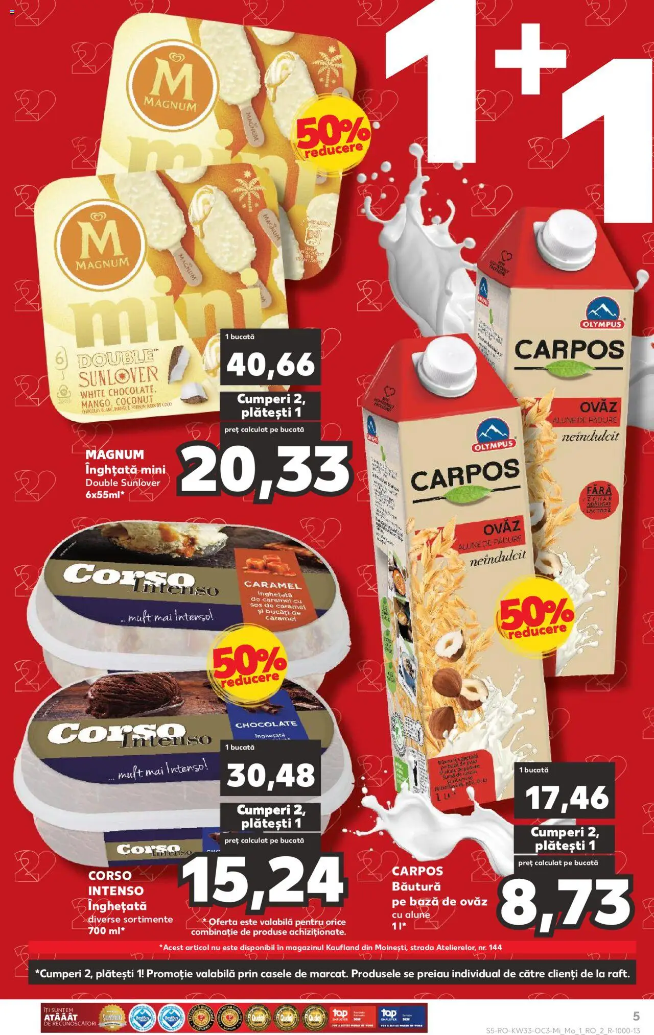 Catalog Kaufland 13 - 18 August 2025 | Pagina 5 | Produse: Alune, Înghețată, Sos, Zahăr