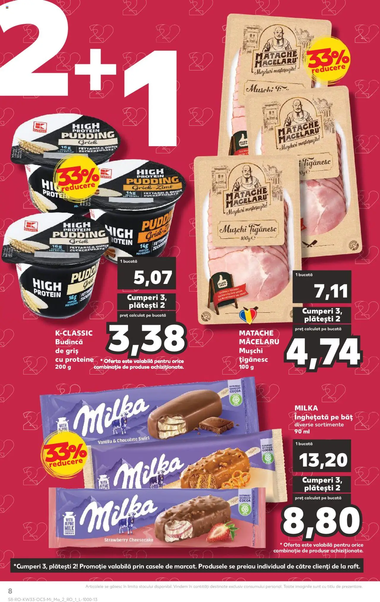 Catalog Kaufland 13 - 18 August 2025 | Pagina 8 | Produse: Masaüstü kılıfı, Înghețată