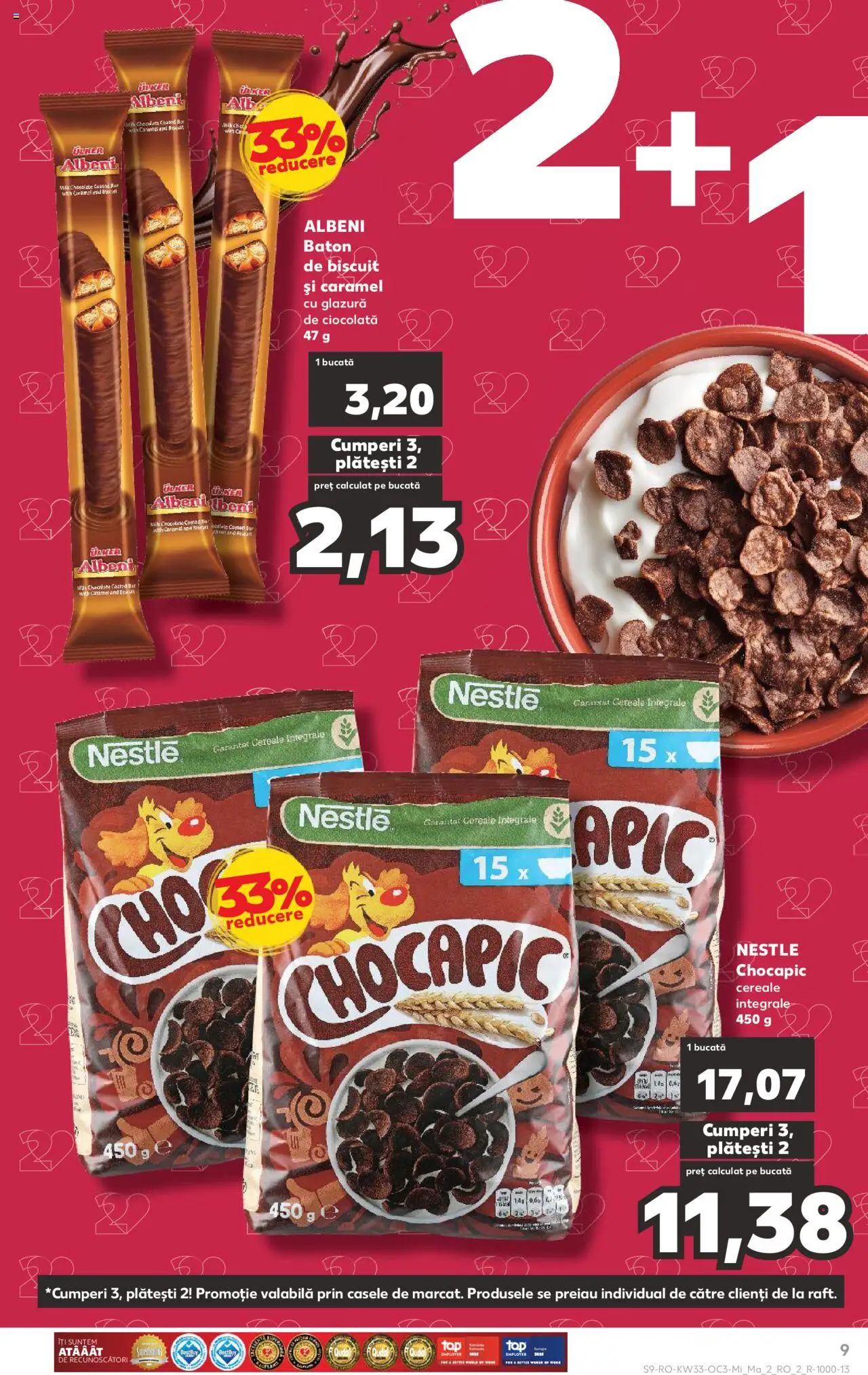 Catalog Kaufland 13 - 18 August 2025 | Pagina 9 | Produse: Ciocolată, Cereale