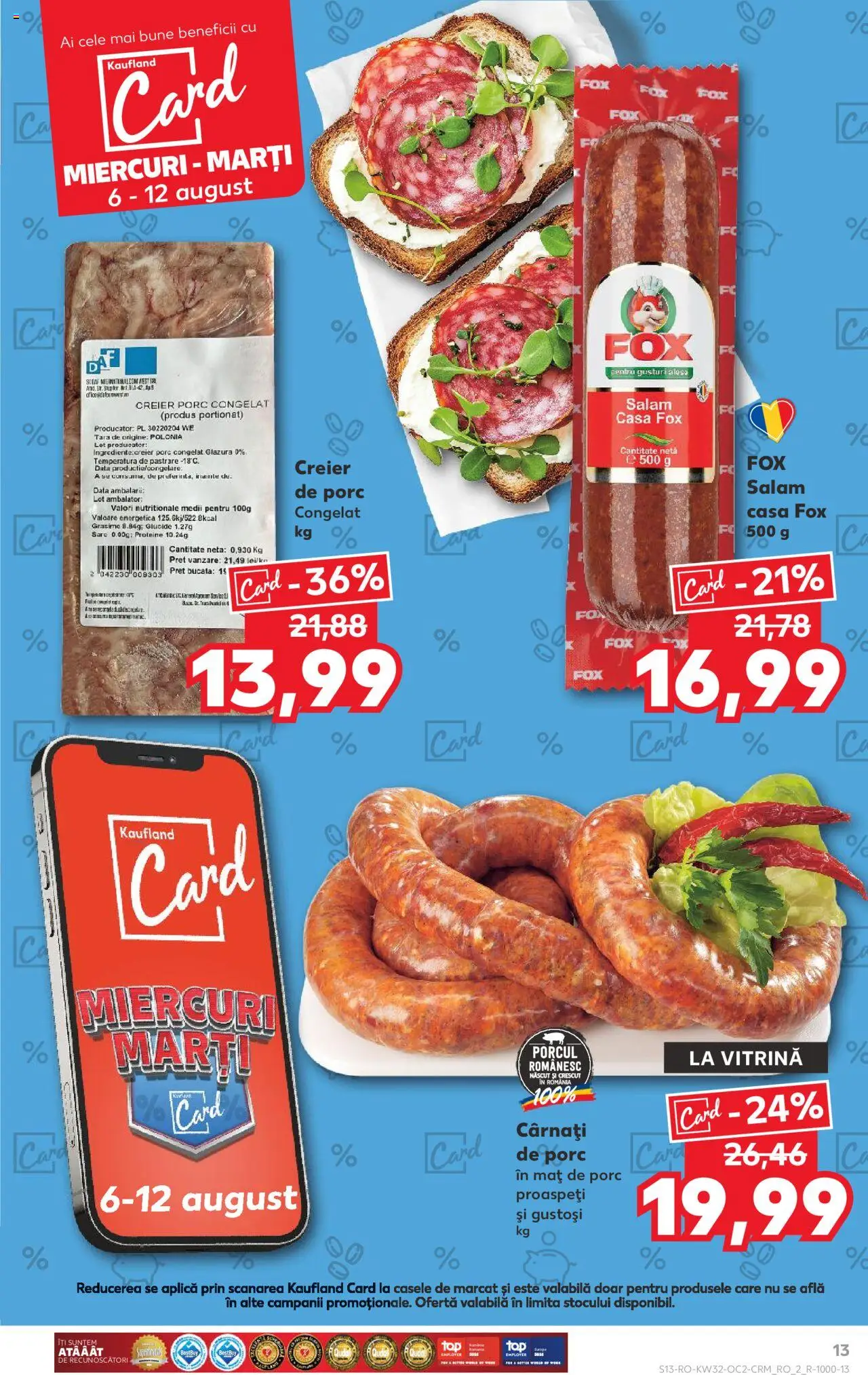Catalog Kaufland 6 - 11 August 2025 | Pagina 13