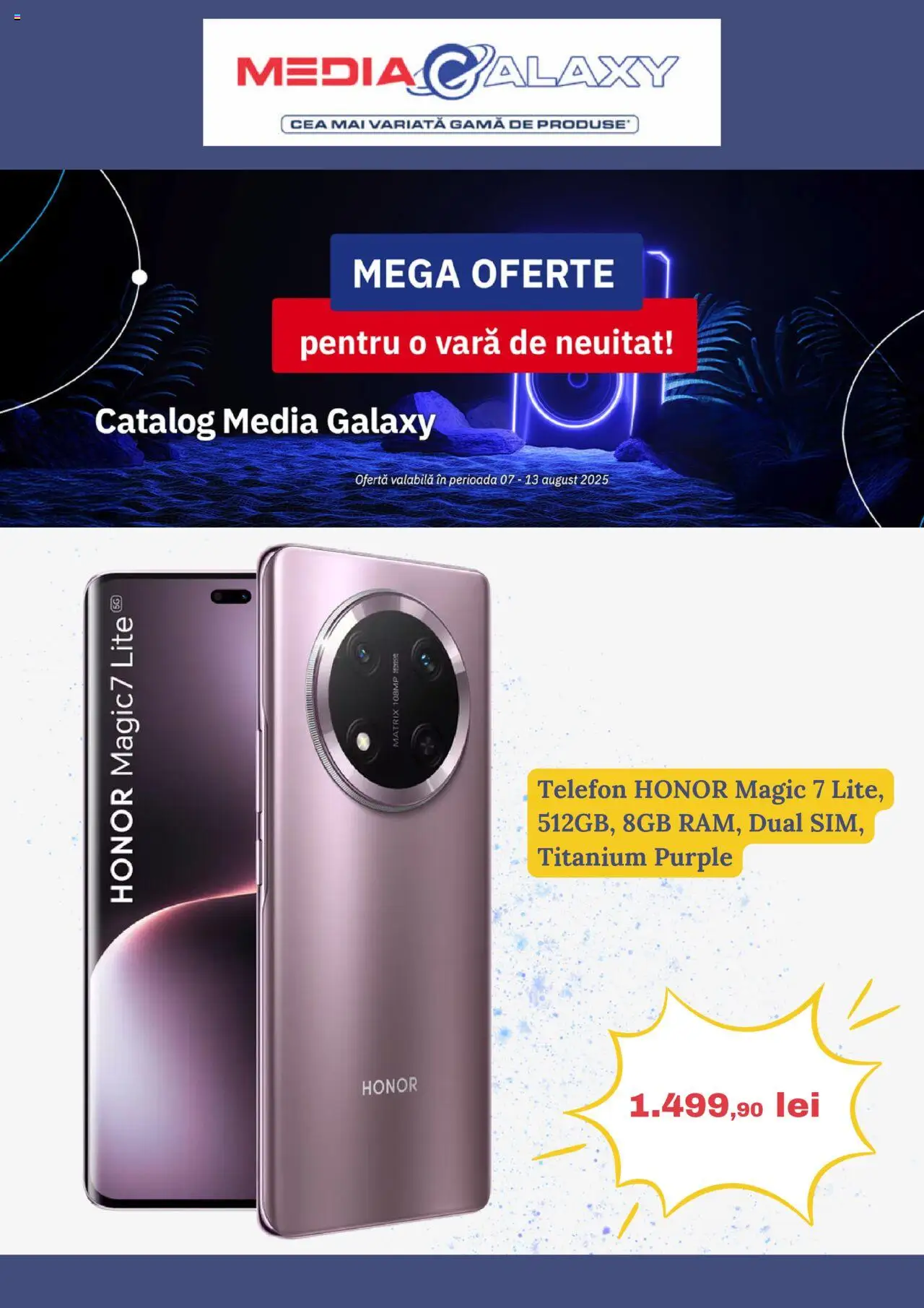 Catalog Media Galaxy 7 - 12 August 2025 | Pagina 1 | Produse: Telefon