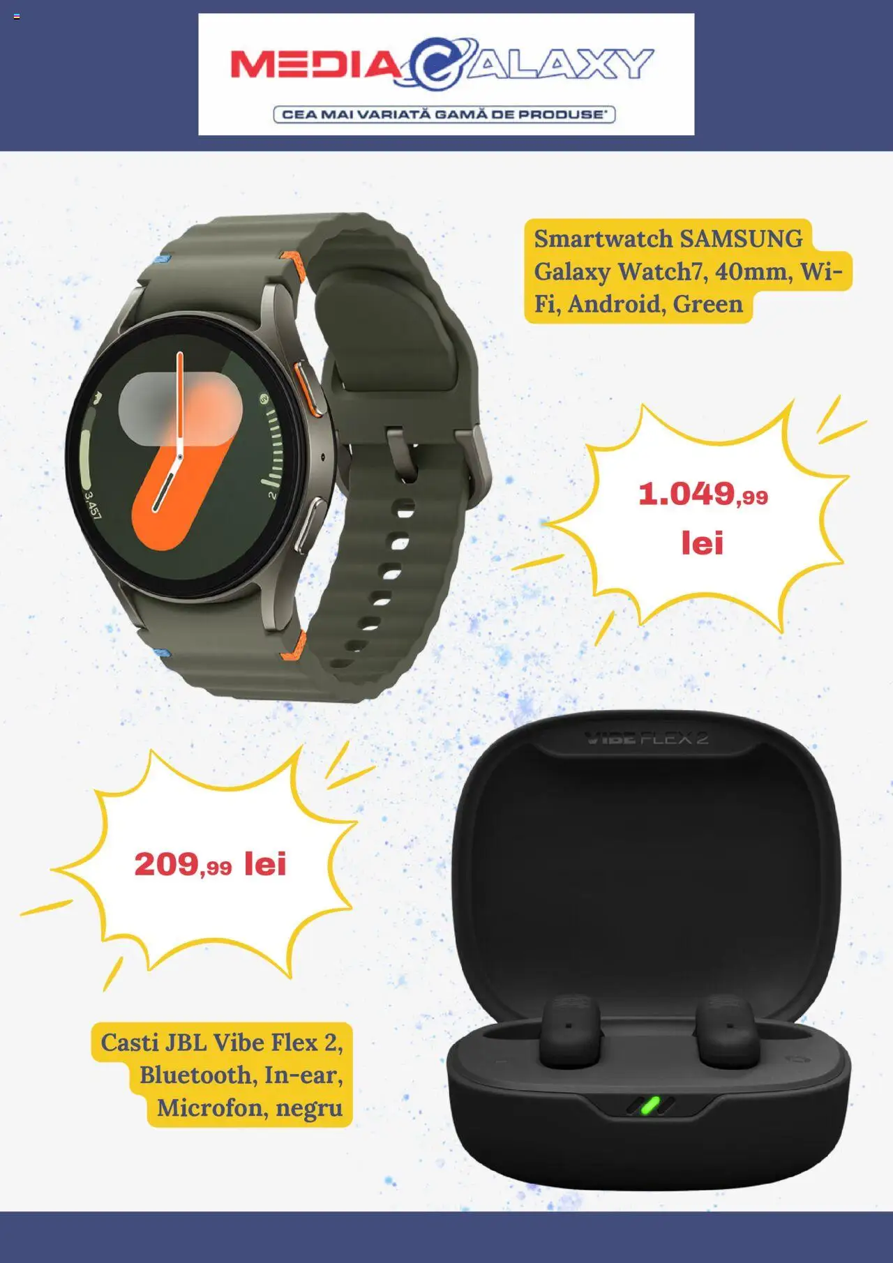 Catalog Media Galaxy 7 - 12 August 2025 | Pagina 4 | Produse: Căști, Smartwatch