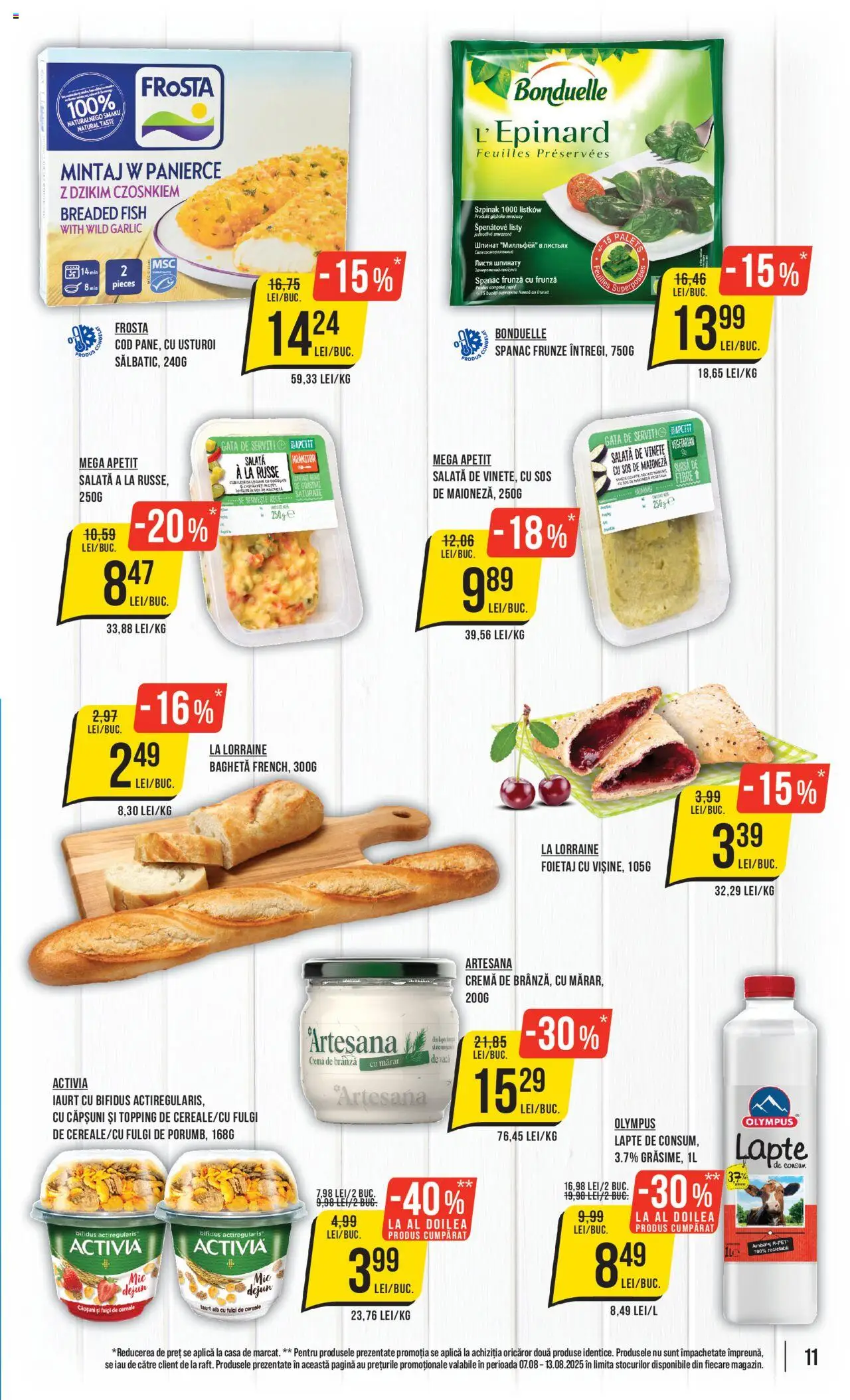 Catalog Mega Image 7 - 12 August 2025 | Pagina 11 | Produse: Cremă, Fulgi, Salată, Sos