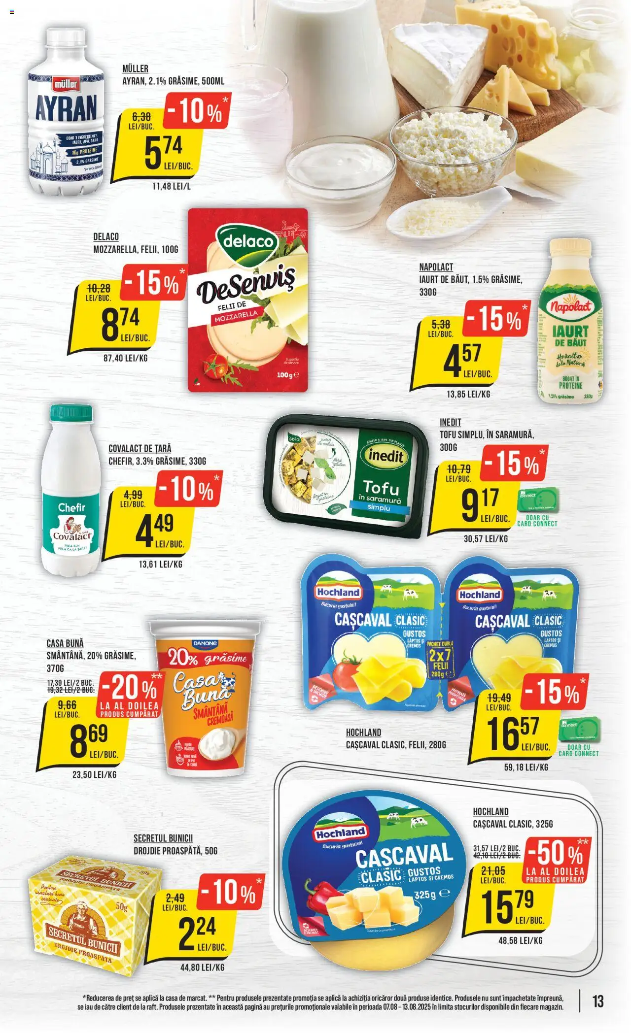 Catalog Mega Image 7 - 12 August 2025 | Pagina 13 | Produse: Tırnak makası, Cașcaval, Iaurt, Smântână