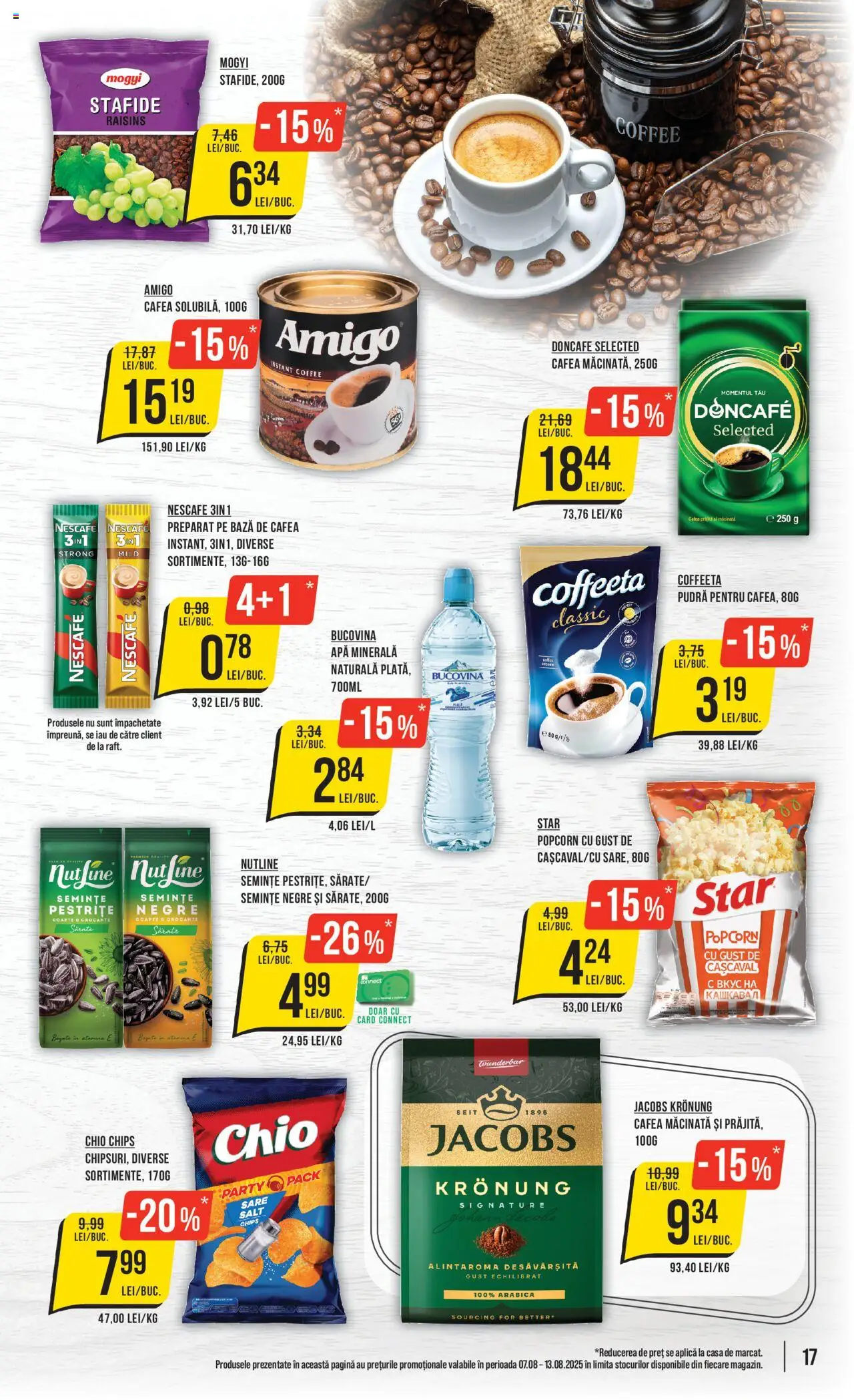 Catalog Mega Image 7 - 12 August 2025 | Pagina 17 | Produse: Yazı tahtası kalemi, Semințe, Köpek çiti, Stafide