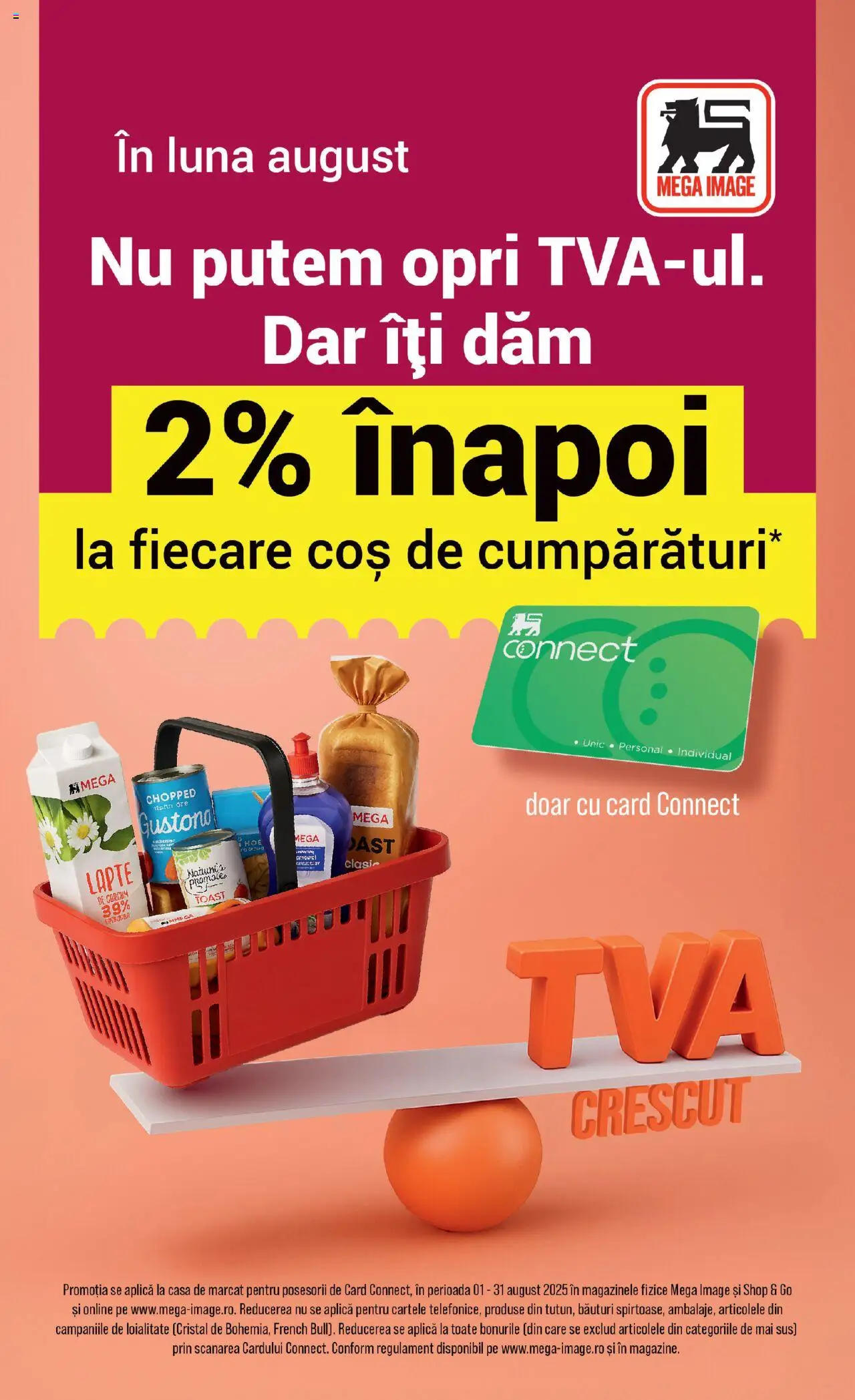 Catalog Mega Image 7 - 12 August 2025 | Pagina 5 | Produse: Coș, Lapte
