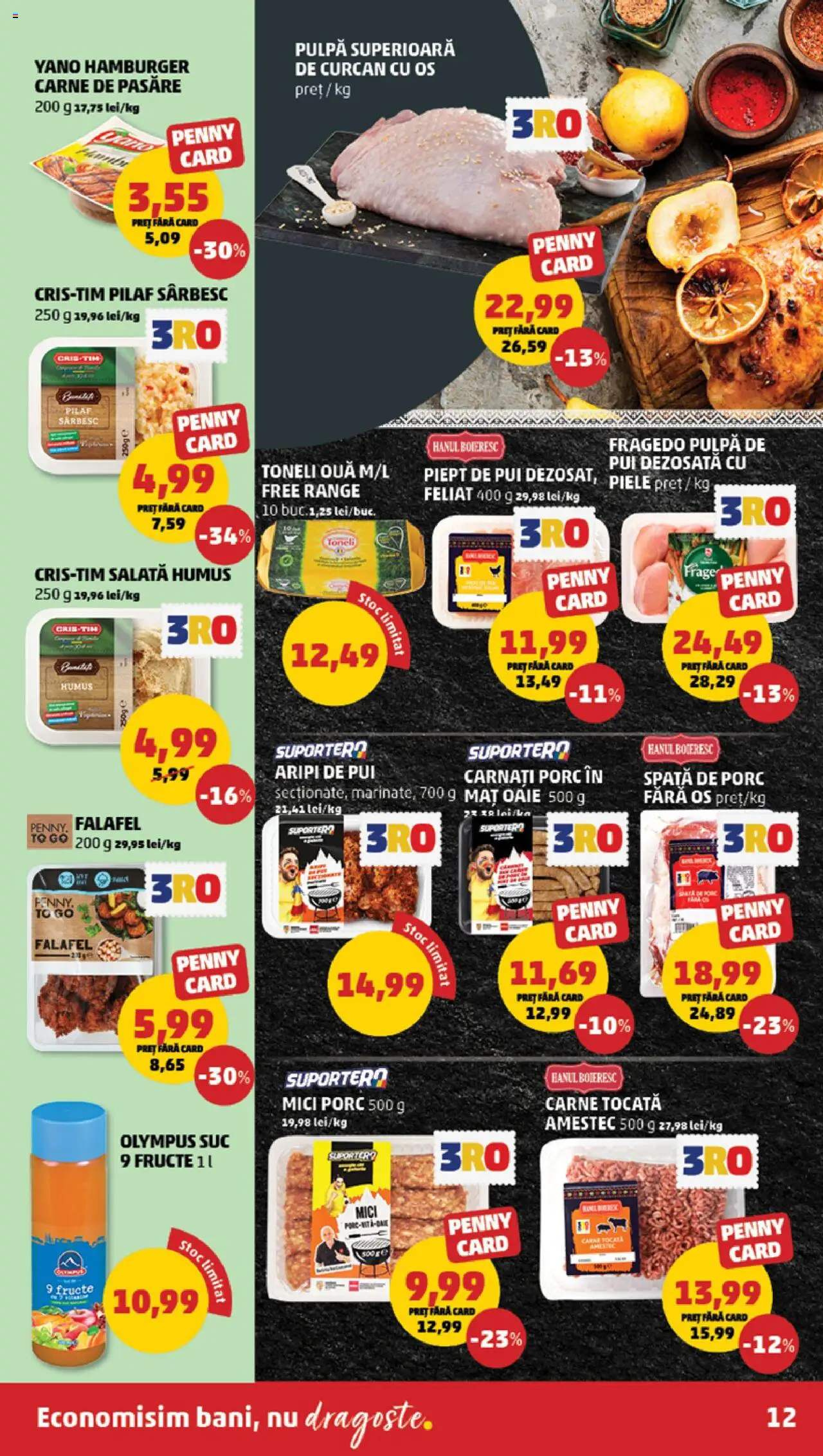 Catalog PENNY Market 6 - 11 August 2025 | Pagina 12 | Produse: Salată, Humus, Fructe, Cârnați