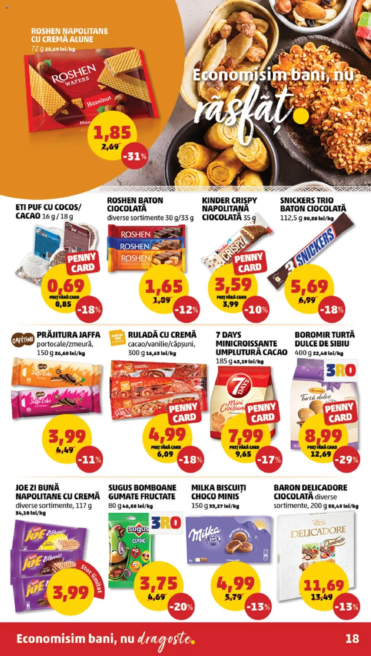 Catalog PENNY Market 6 - 11 August 2025 | Pagina 18 | Produse: Napolitane, Pufuleți, Cacao, Biscuiți