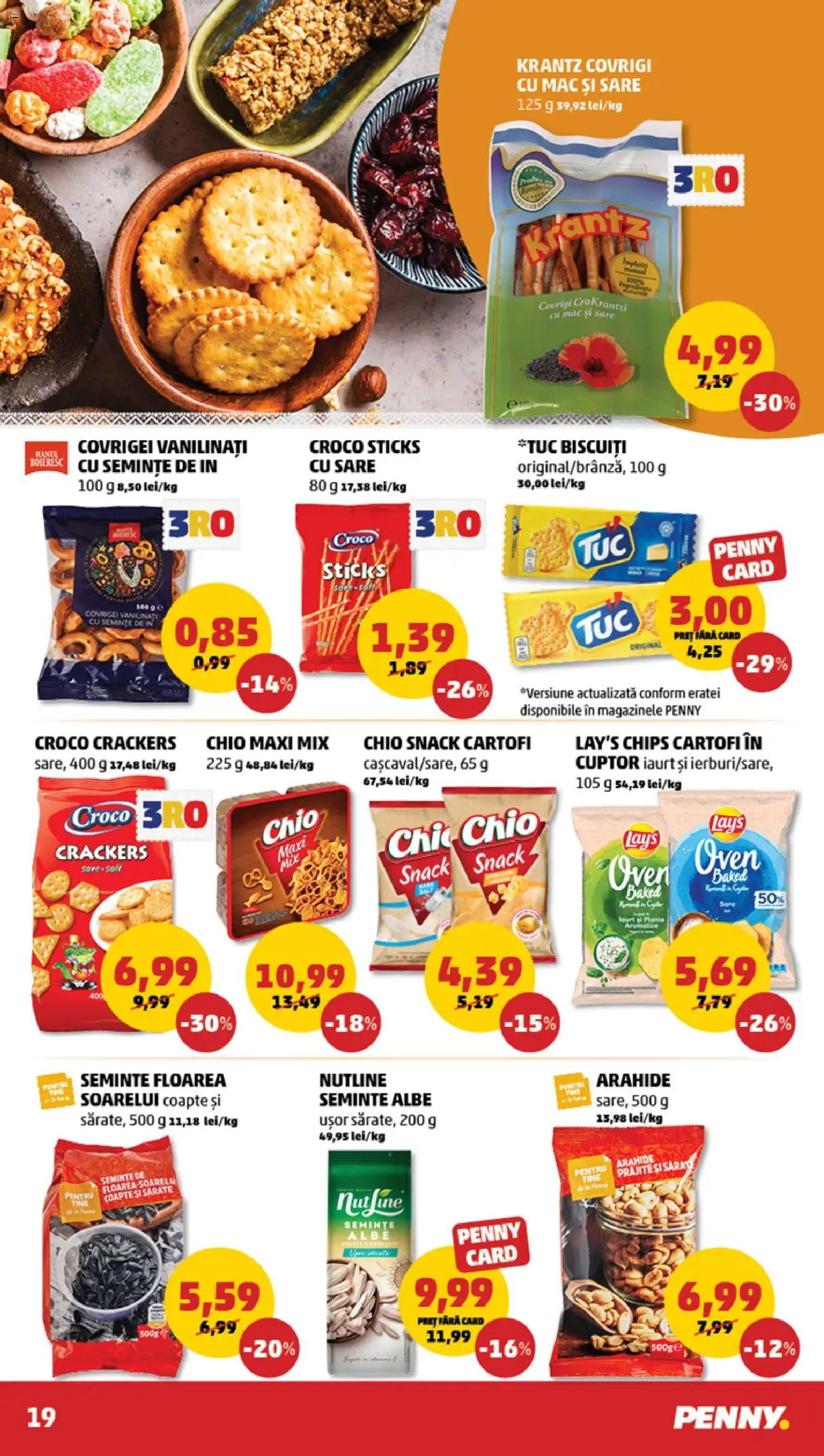 Catalog PENNY Market 6 - 11 August 2025 | Pagina 19 | Produse: Cuptor, Semințe, Biscuiți, Sare