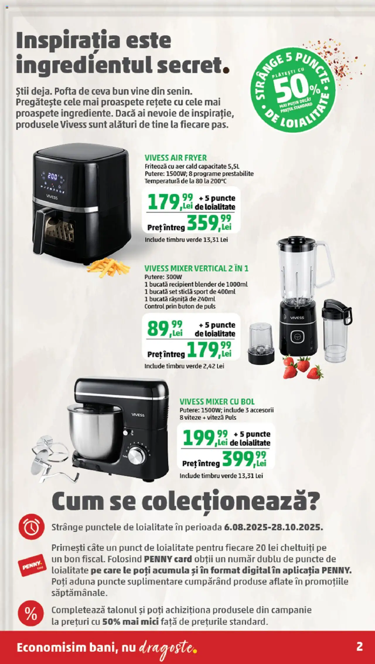 Catalog PENNY Market 6 - 11 August 2025 | Pagina 2 | Produse: Blender, Mixer, Bol, Mici