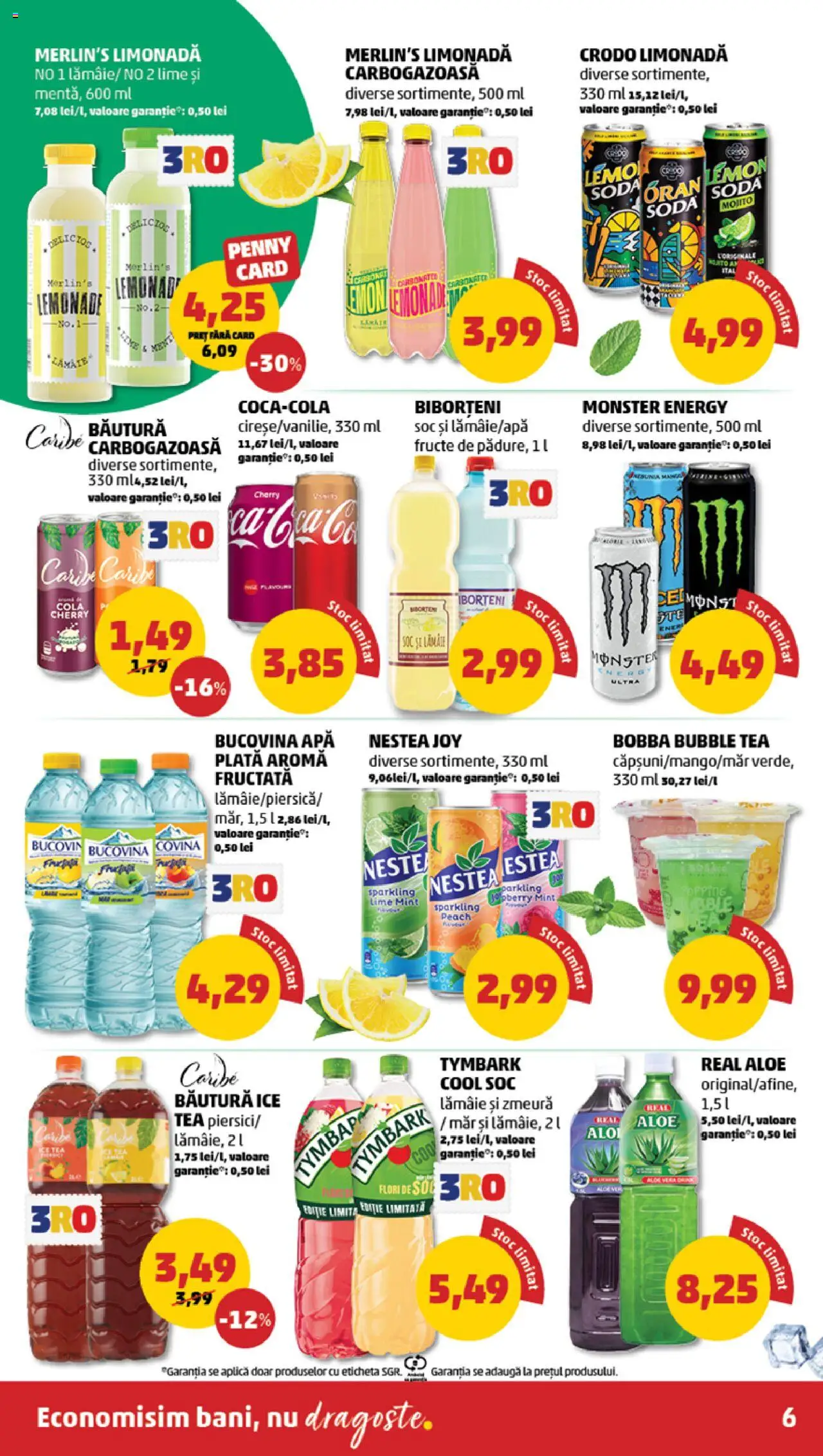 Catalog PENNY Market 6 - 11 August 2025 | Pagina 6 | Produse: Lime, Sıcak su torbası, Ice tea, Apă