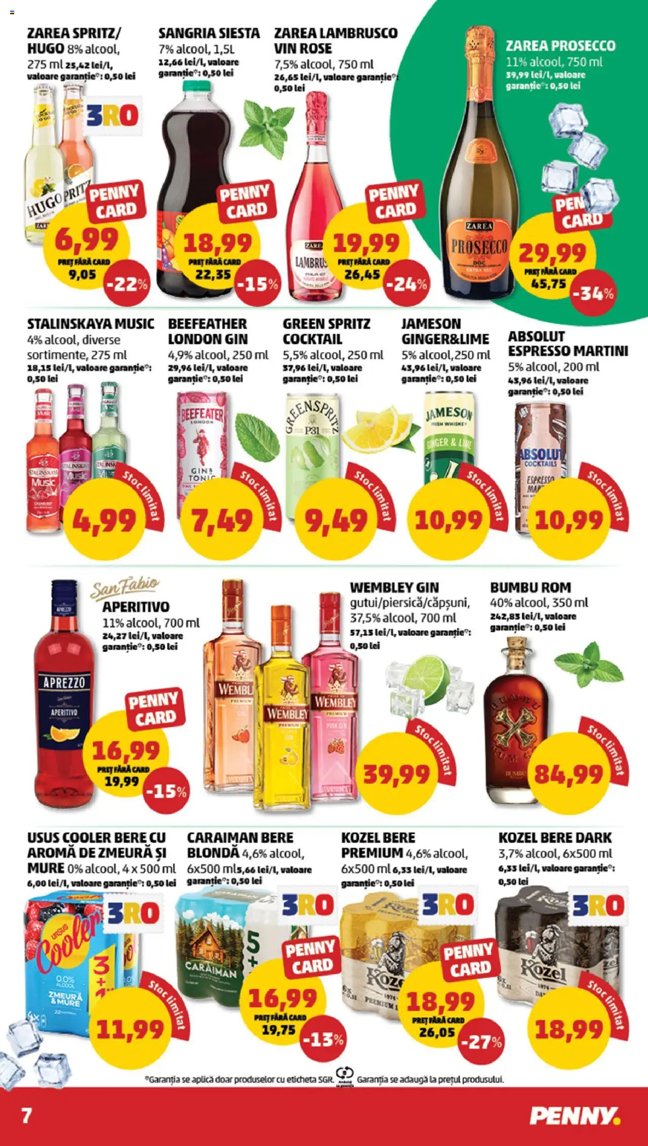 Catalog PENNY Market 6 - 11 August 2025 | Pagina 7 | Produse: Lime, Zmeură, Vin, Gin