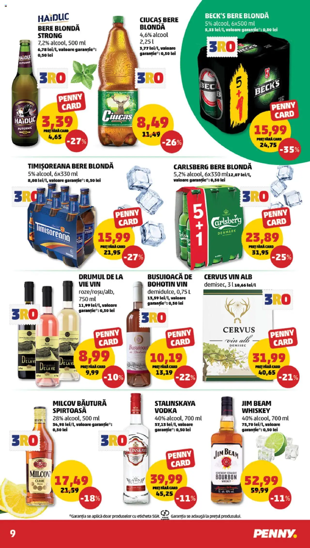 Catalog PENNY Market 6 - 11 August 2025 | Pagina 9 | Produse: Bere, Bourbon, Vodka, Whiskey