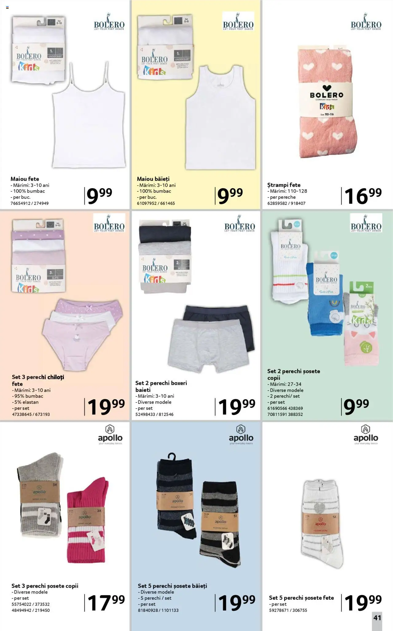 Catalog Selgros 8 August - 20 Septembrie 2025 | Pagina 41 | Produse: Maiou, Chiloți, Șosete, Boxeri