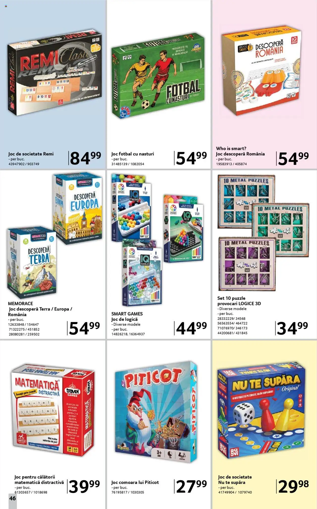 Catalog Selgros 8 August - 20 Septembrie 2025 | Pagina 46 | Produse: Joc