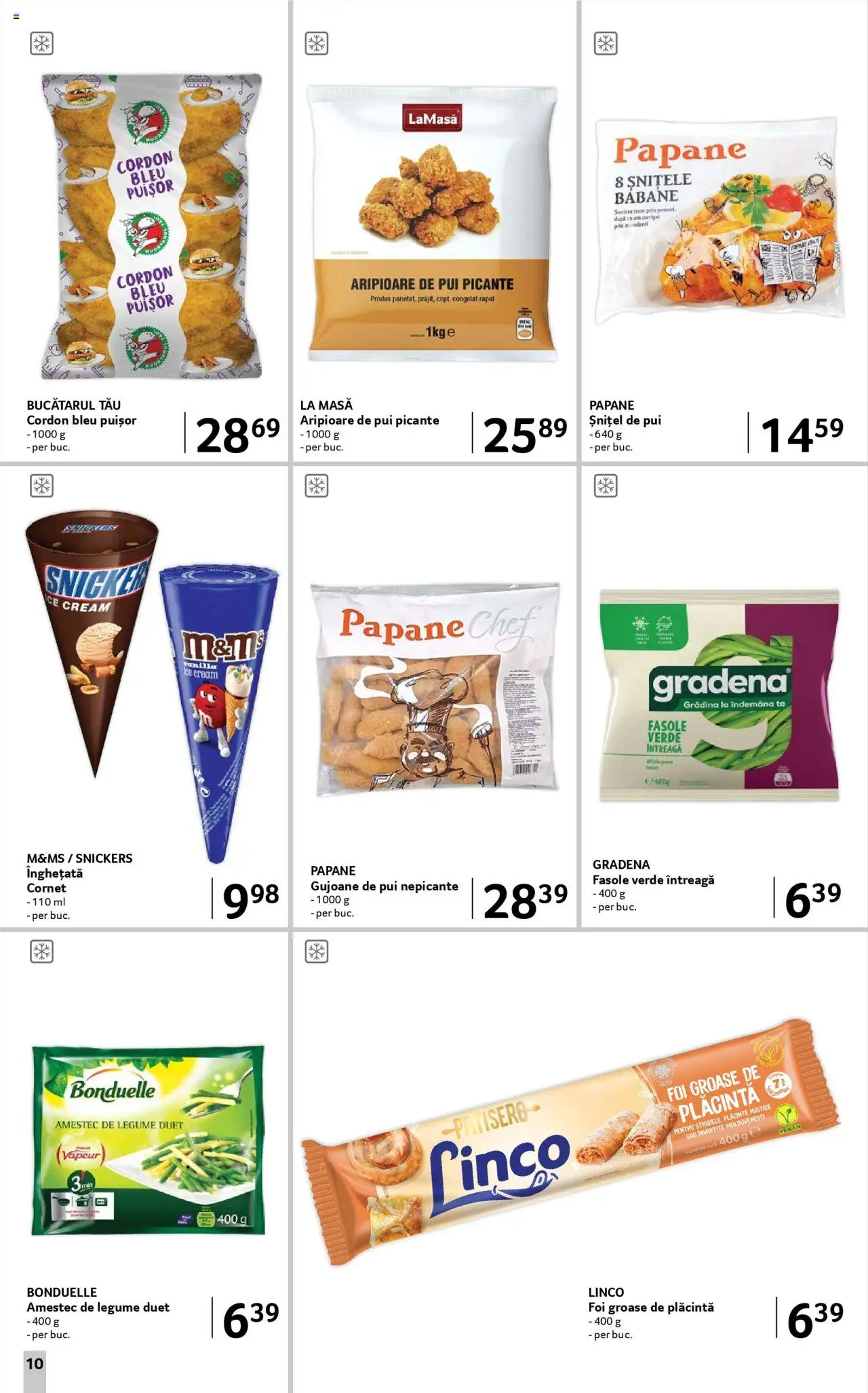Catalog Selgros 8 - 20 August 2025 | Pagina 10 | Produse: Masă, Fasole verde, Înghețată, Legume
