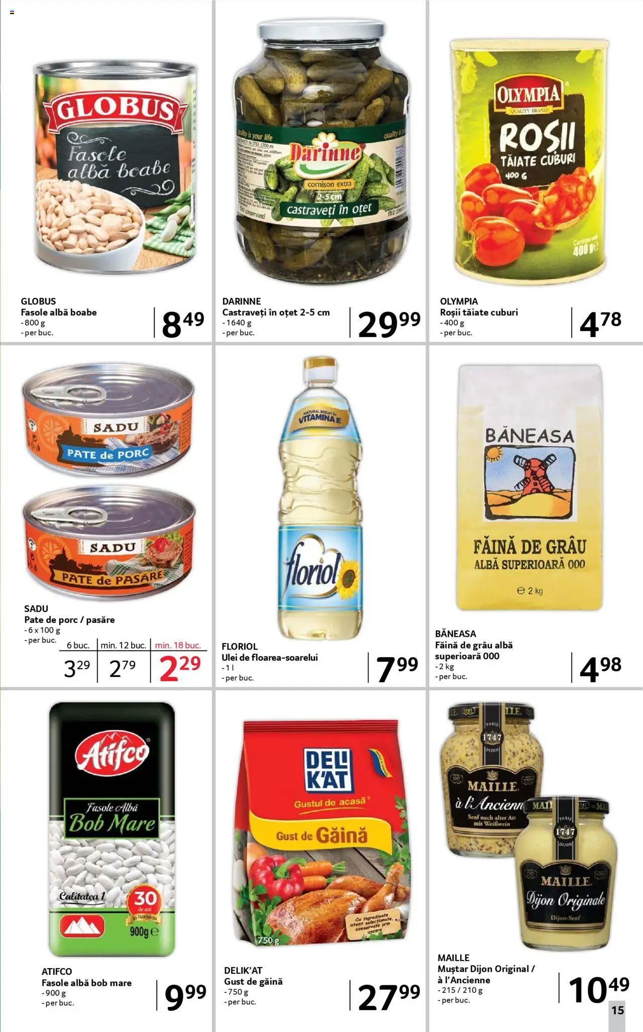Catalog Selgros 8 - 20 August 2025 | Pagina 15 | Produse: Oțet, Făină, Castraveți, Fasole albă