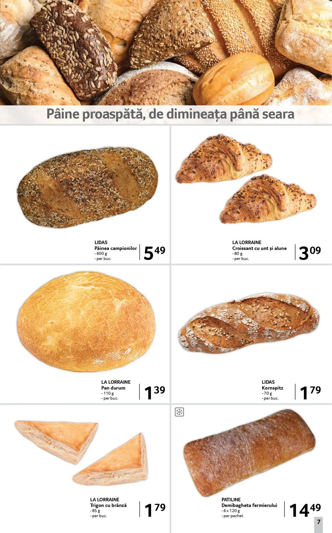 Catalog Selgros 8 - 20 August 2025 | Pagina 7 | Produse: Alune, Unt, Brânză, Pâine